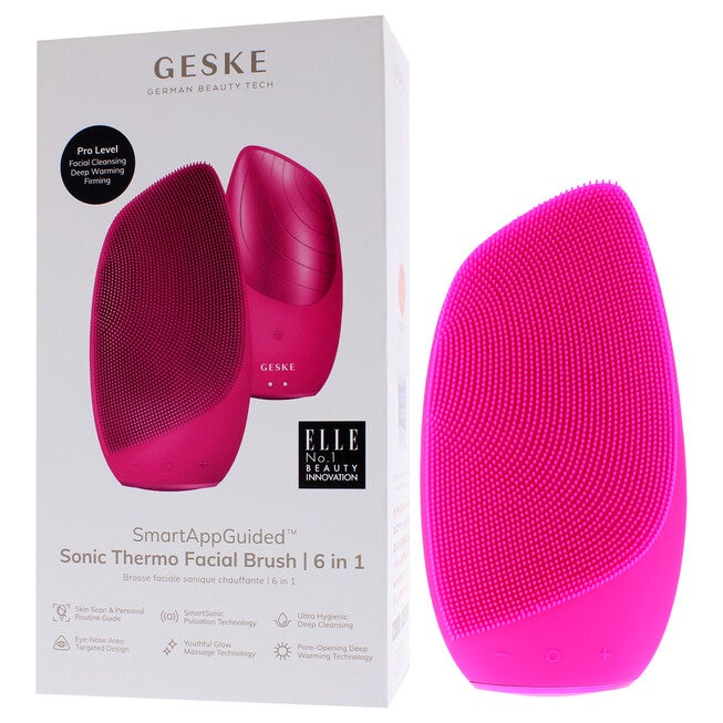 Sonic Thermo Facial Brush 6 in 1 - Magenta by Geske for Women - 1 Pc Brush, See Description, alternate image number 2
