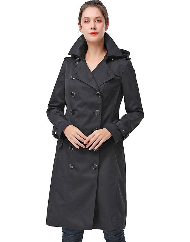 Karla Waterproof Trench Coat, Black, hi-res image number null