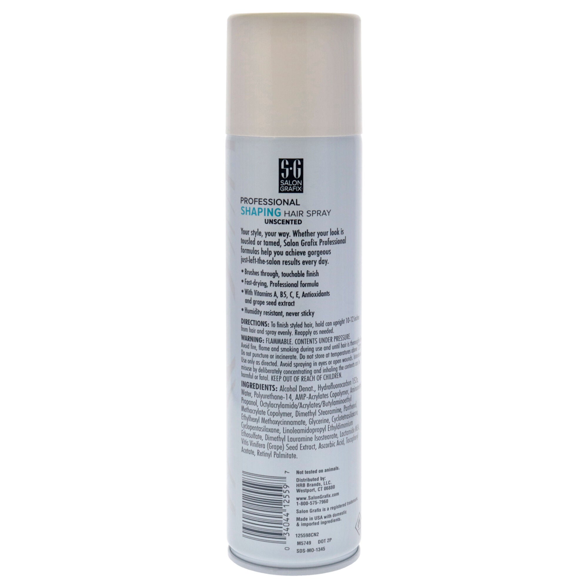 Shaping Hair Spray - Super Hold Unscented by Salon Grafix for Unisex - 10 oz Hair Spray, See Description, alternate image number 1