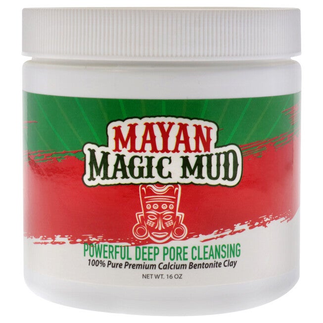 Powerful Deep Pore Cleansing Calcium Bentonite Clay by Mayan Magic Mud for Unisex - 16 oz Cleanser, NA, hi-res image number null