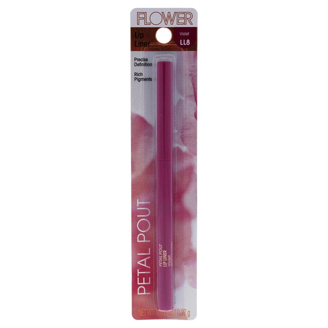 Petal Pout Lip Liner - LL8 Violet by Flower Beauty for Women - 0.01 oz Lip Liner, See Description, hi-res image number 0