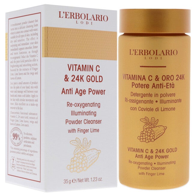 Victamin C And 24K Gold Anti-Age Power by LErbolario for Women - 1.23 oz Cleanser, , alternate image number null