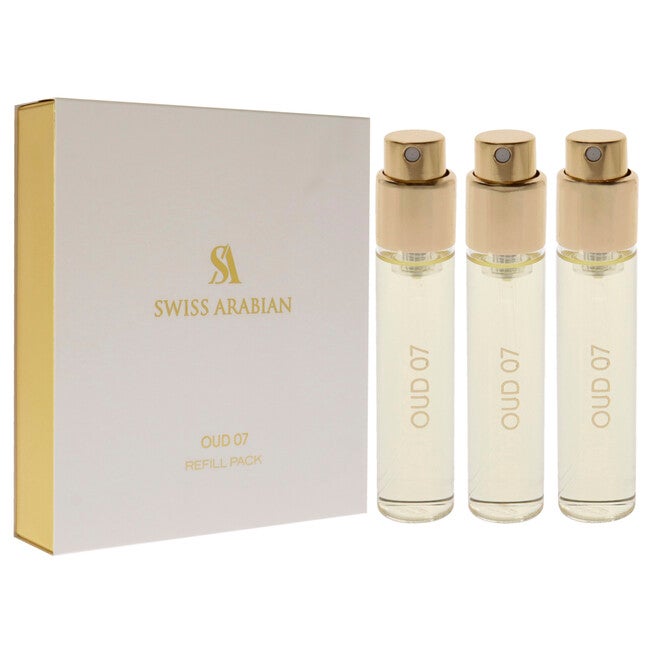 Oud 07 by Swiss Arabian for Unisex - 3 Pc Mini Gift Set 3 x 1oz EDP Spray (Refill), NA, alternate image number null