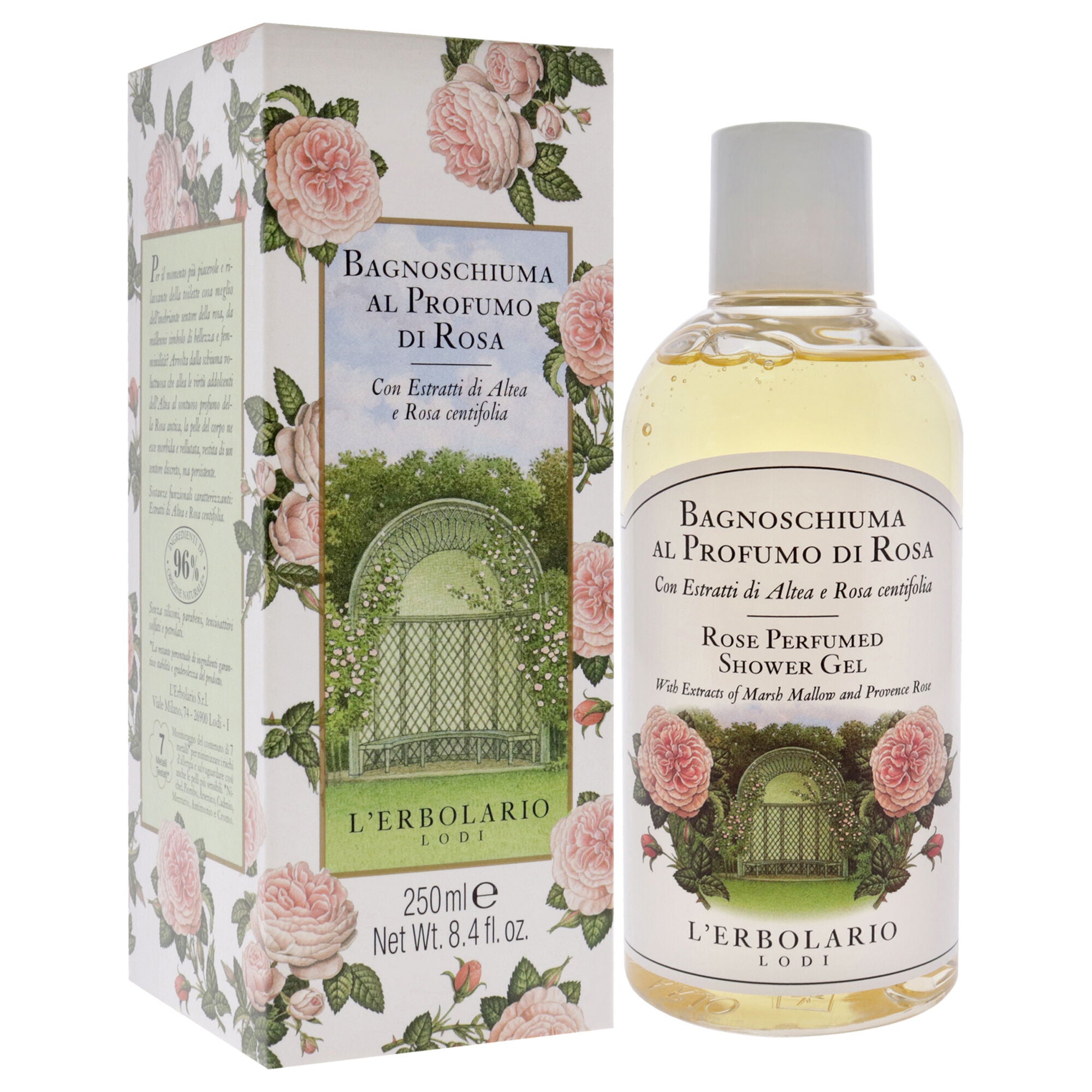 Perfumed Shower Gel - Rosa by LErbolario for Unisex - 8.4 oz Shower Gel, NA, alternate image number 2