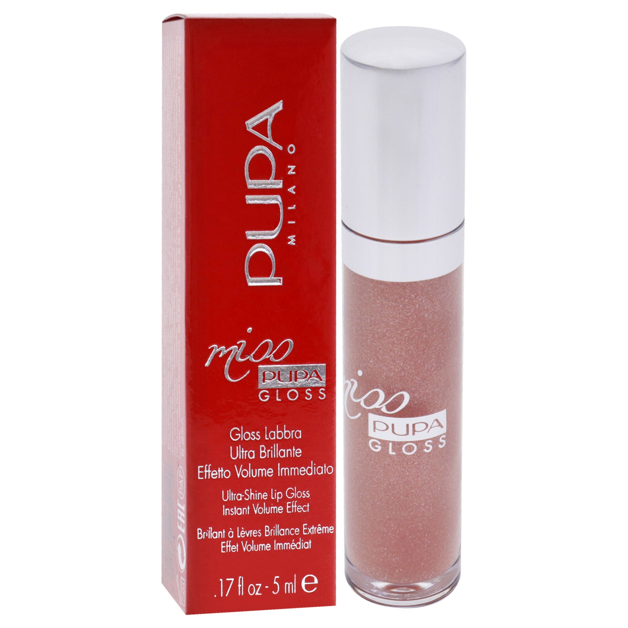 Miss Pupa Gloss Ultra-Shine Lip Gloss - 102 Sexy Skin by Pupa Milano for Women - 0.17 oz Lip Gloss, , alternate image number 6