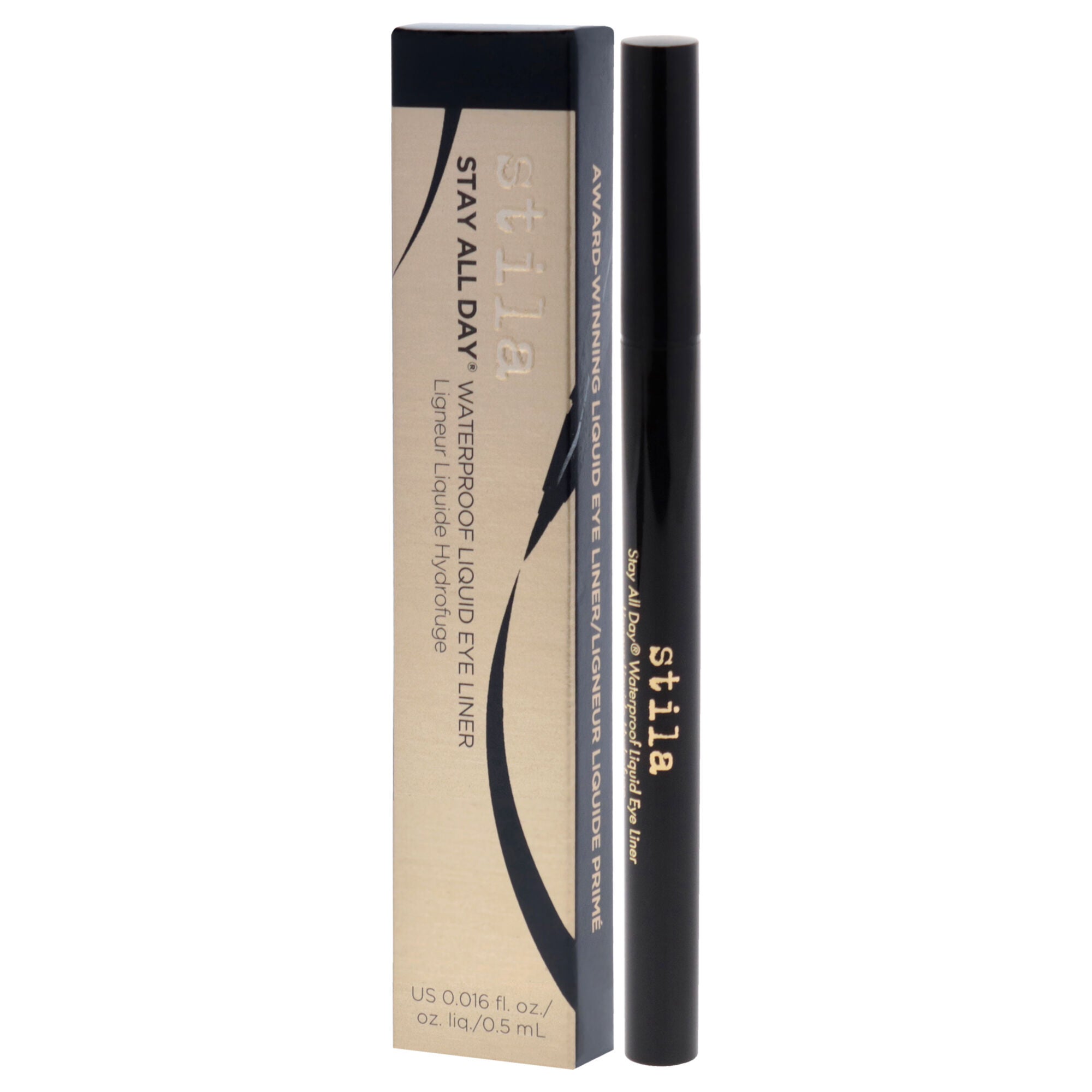 Stay All Day Waterproof Liquid Eye Liner - Intense Black by Stila for Women - 0.016 oz Eyeliner, See Description, alternate image number 3