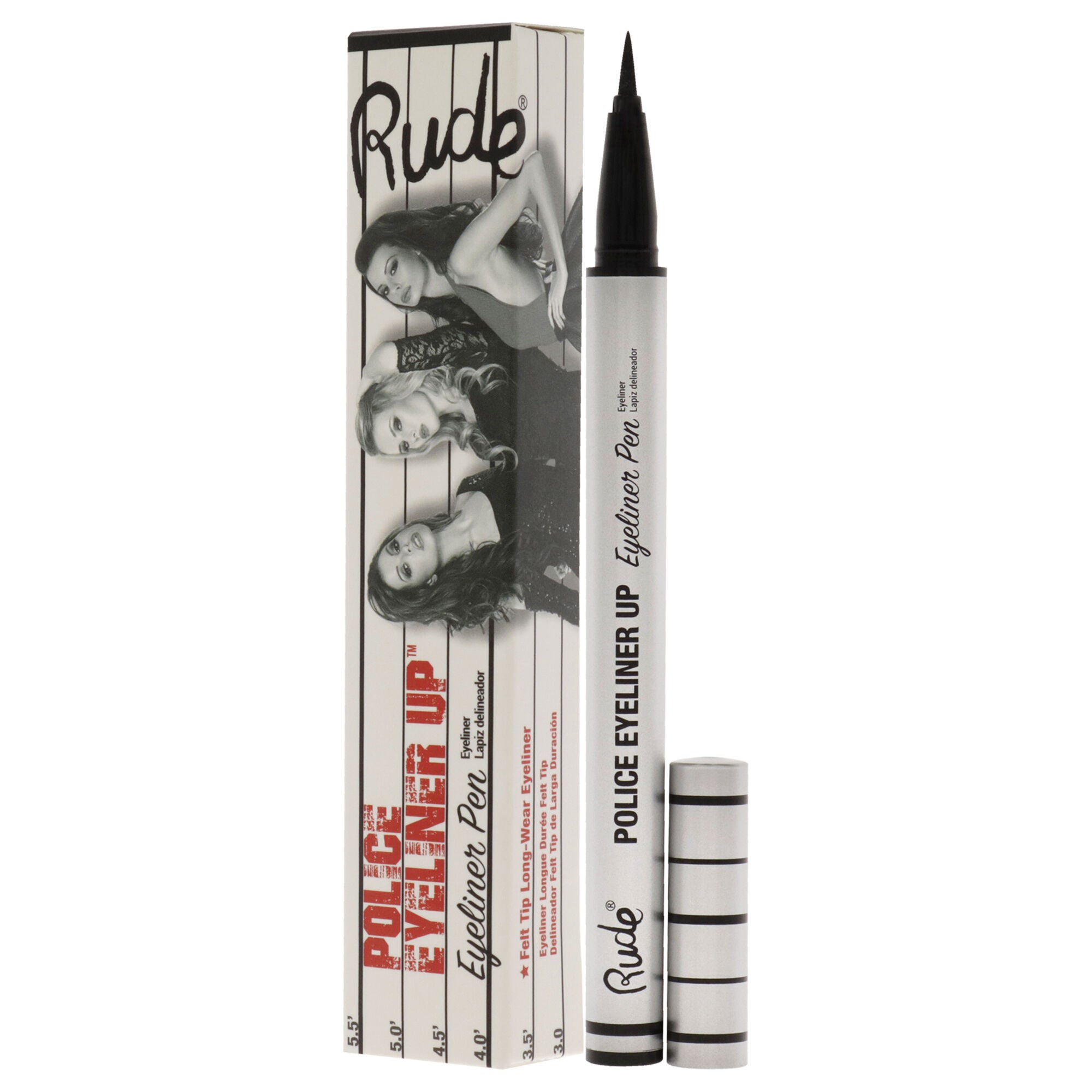 Police Eyeliner Up Eyeliner Pen - Bail Bond by Rude Cosmetics for Women - 0.017 oz Eyeliner, See Description, alternate image number 3