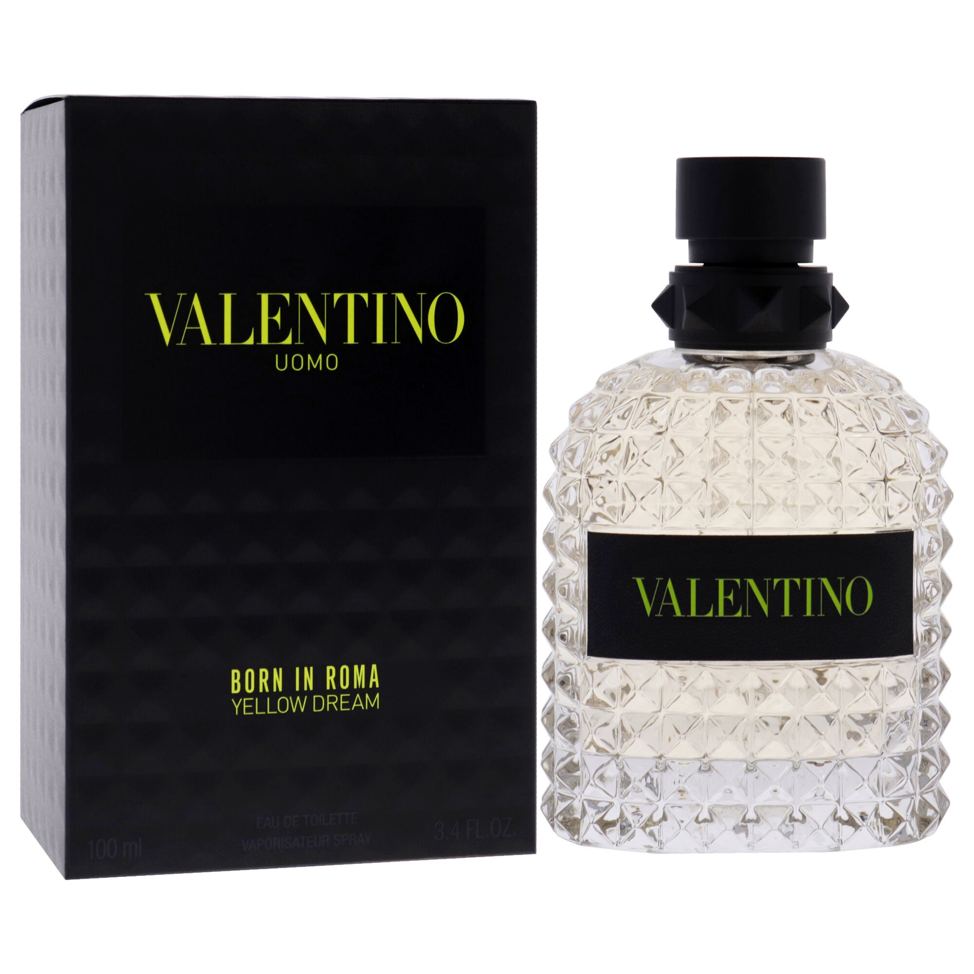 Uomo Born In Roma Yellow Dream by Valentino for Men - 3.4 oz EDT Spray, Clear, alternate image number 1