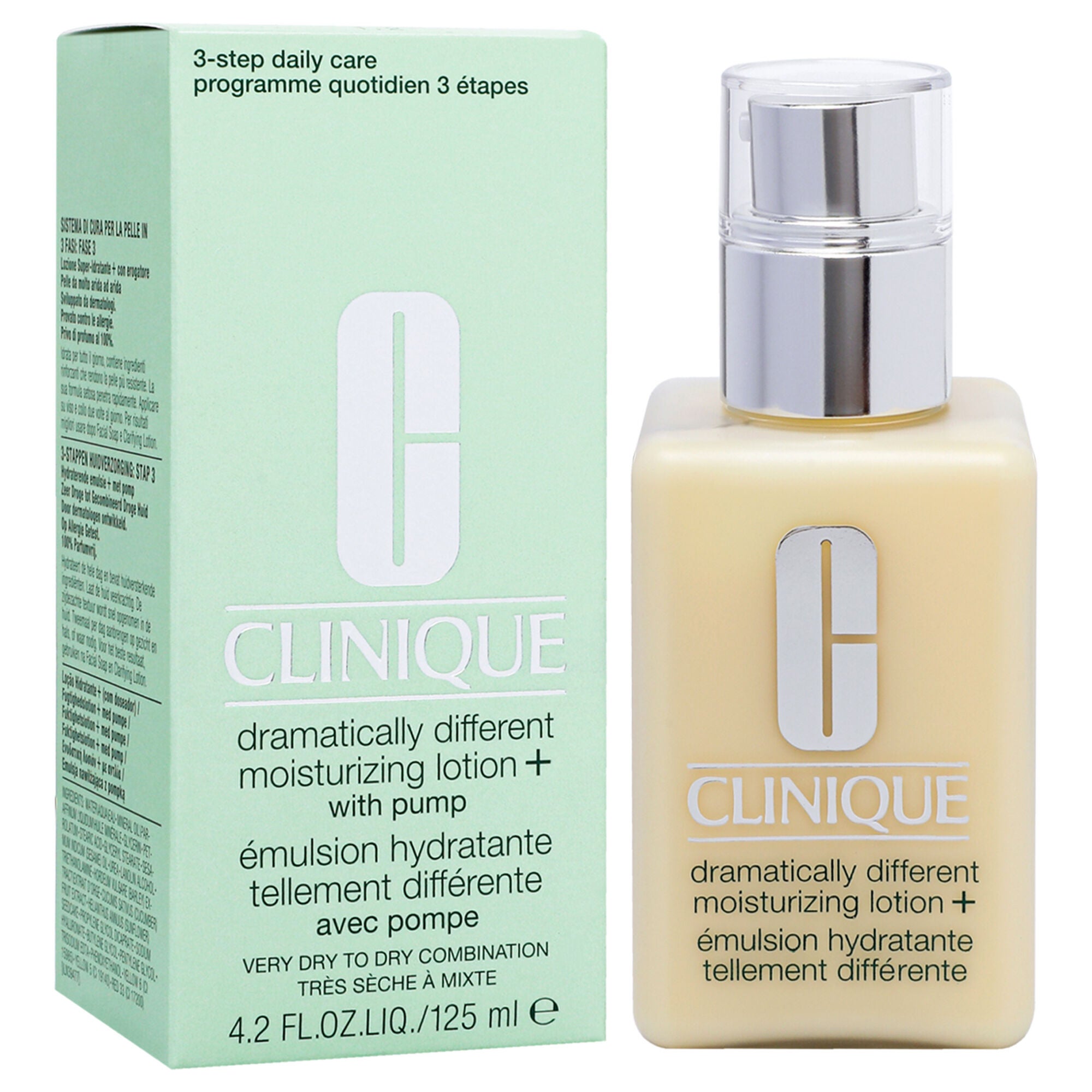 Dramatically Different Moisturizing Lotion Plus - Very Dry To Dry Combination Skin by Clinique for Unisex - 4.2 oz Moisturizer, See Description, alternate image number 1