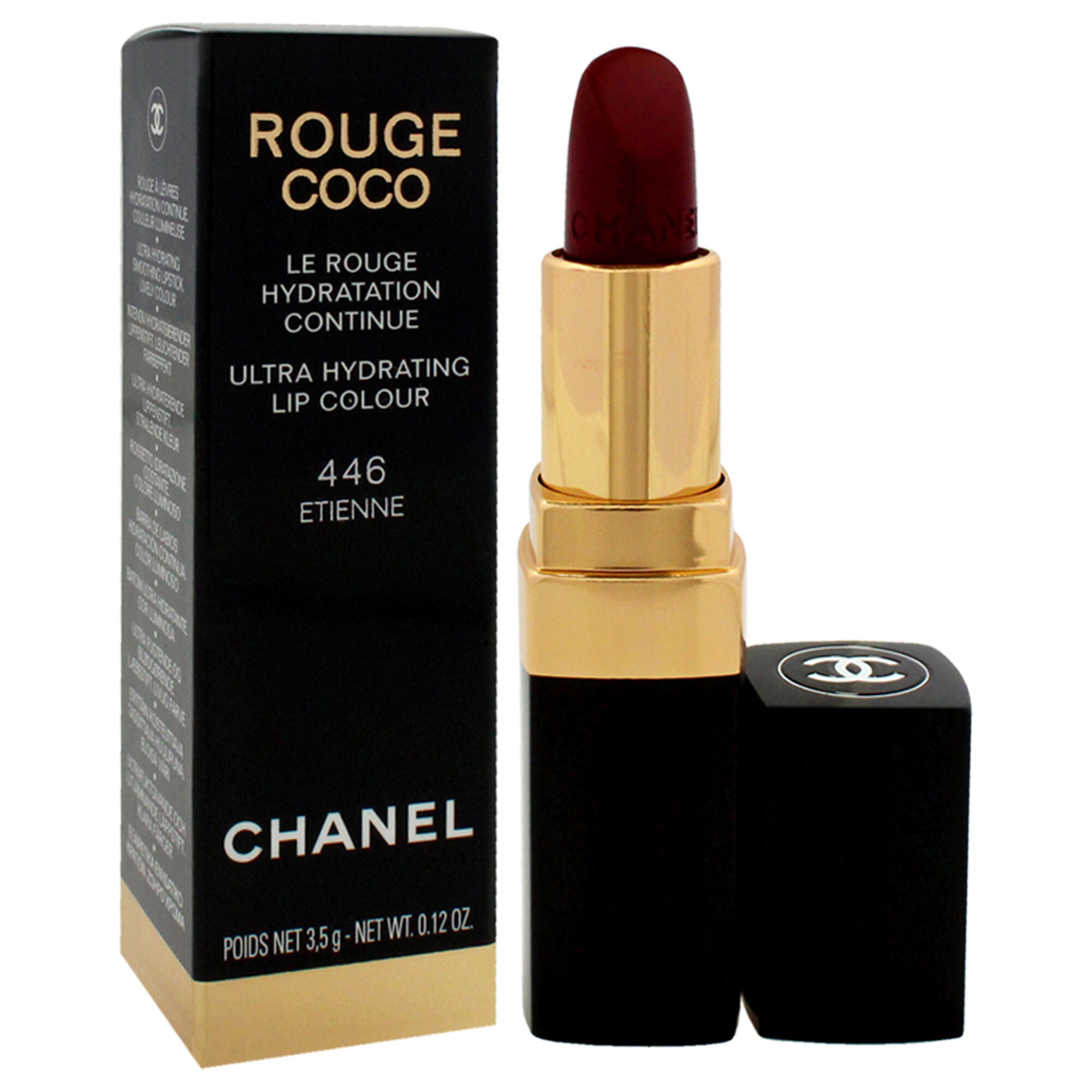 Rouge Coco Ultra Hydrating Lip Colour - 446 Etienne by Chanel for Women - 0.12 oz Lipstick (Limited Edition), See Description, alternate image number 2