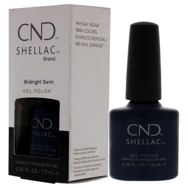 Shellac Nail Color - Midnight Swim by CND for Women - 0.25 oz Nail Polish, NA, alternate image number null