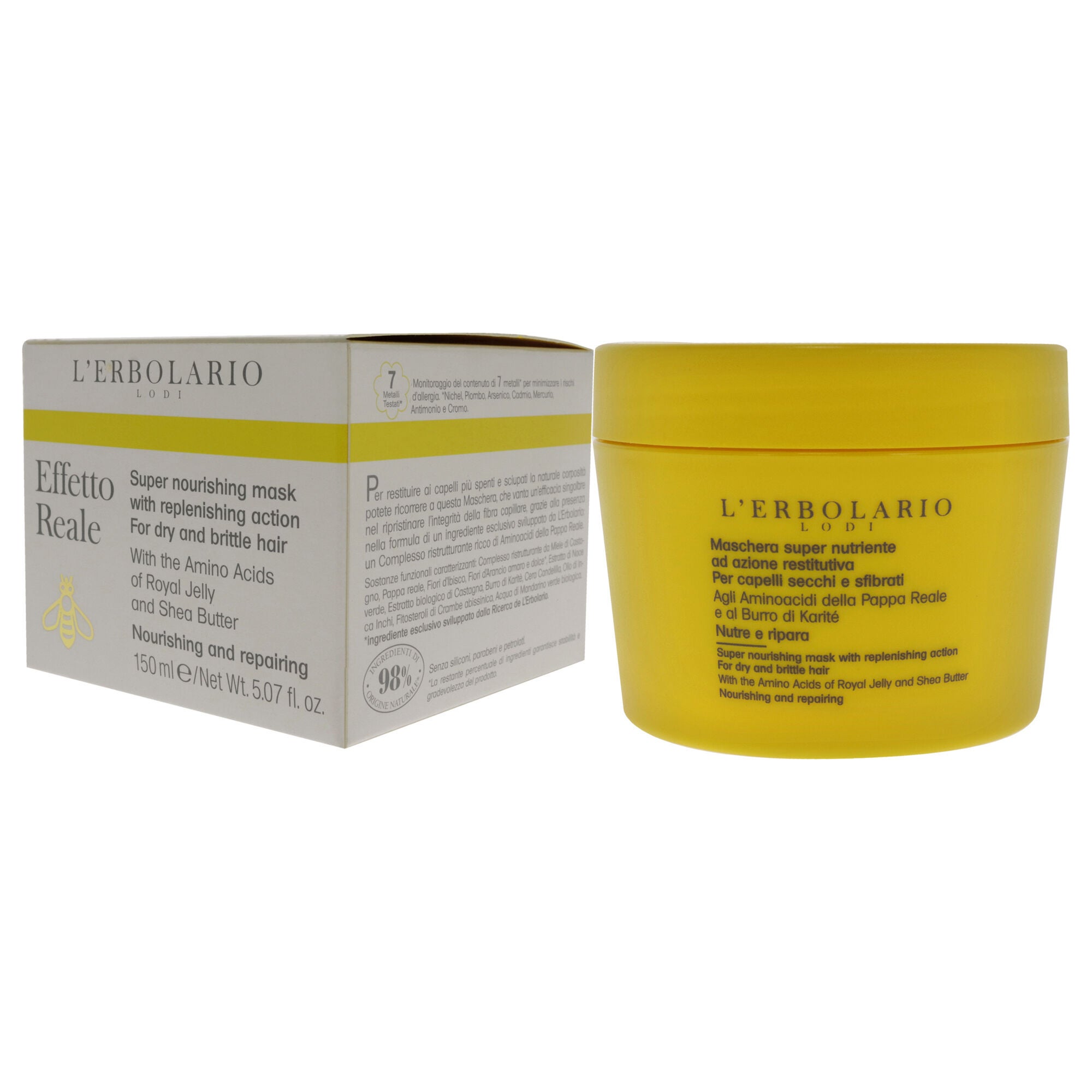 Effetto Reale Super Nourishing Mask by LErbolario for Unisex - 5.07 oz Masque, , alternate image number 7