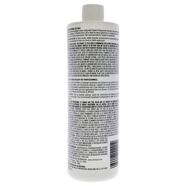 Pure White 30 Volume Creme Developer by Clairol for Unisex - 16 oz Lightener, See Description, alternate image number 1
