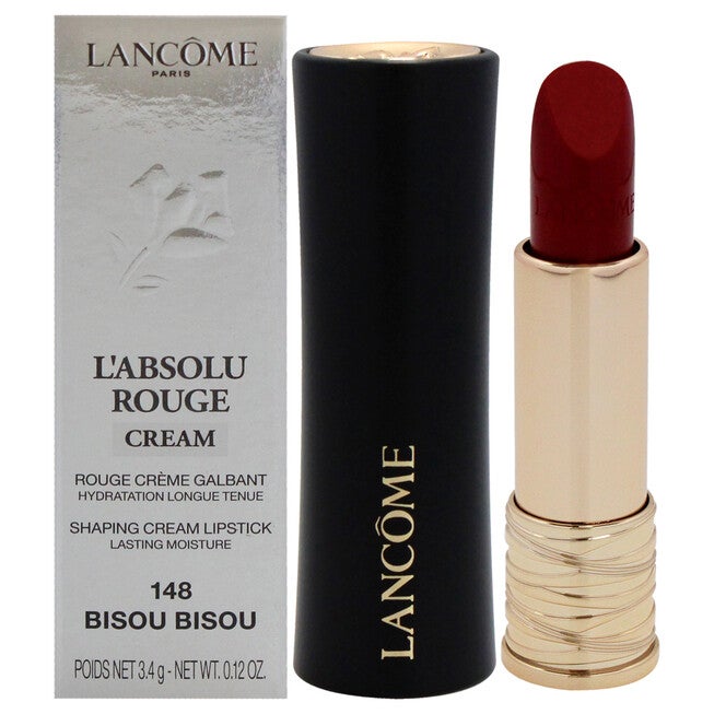 LAbsolu Rouge Cream Lipstick - 148 Bisou by Lancome for Women - 0.12 oz Lipstick, NA, hi-res image number null