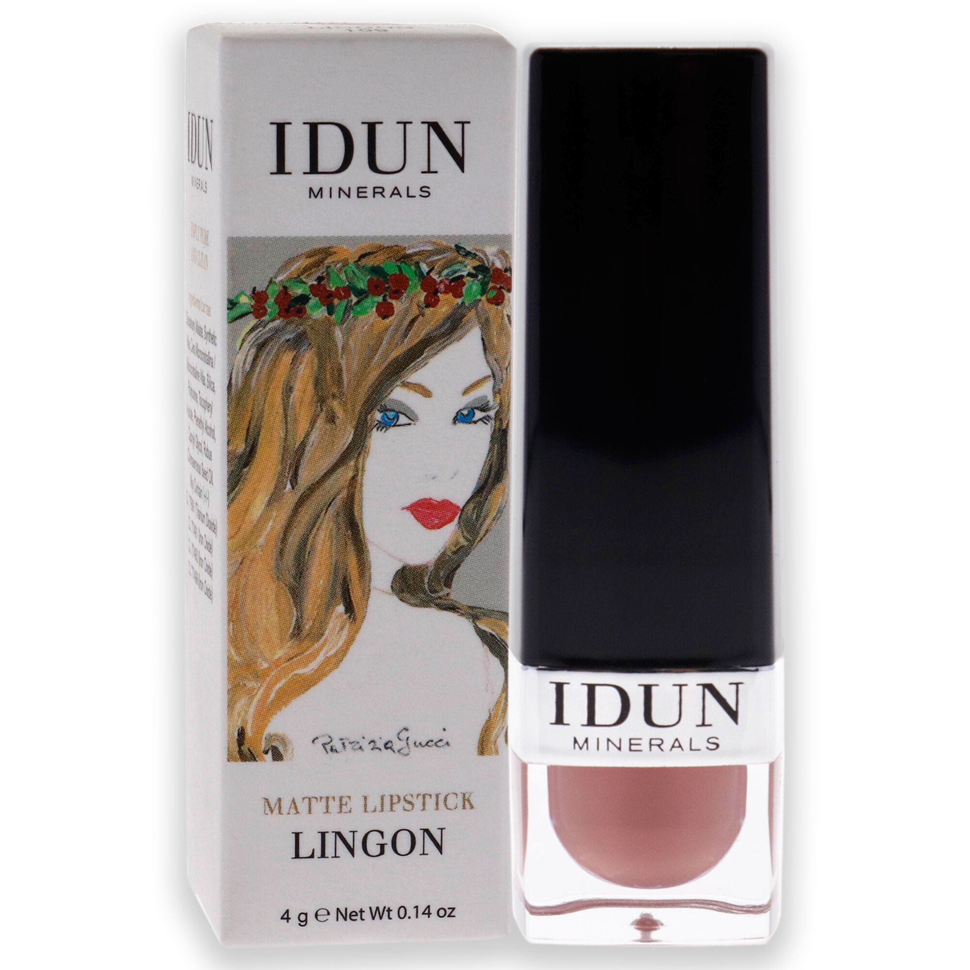 Matte Lipstick - 109 Lingon by Idun Minerals for Women - 0.14 oz Lipstick, , alternate image number 6