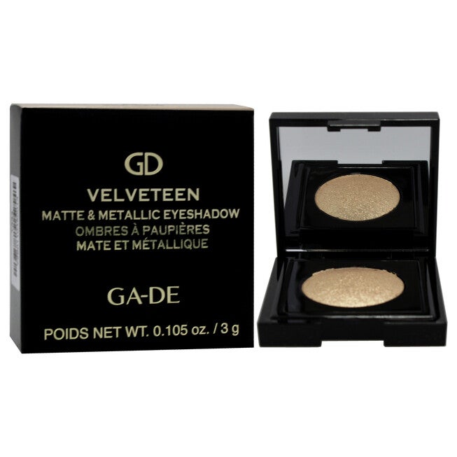 Velveteen Matte and Metallic Eyeshadow - 221 Gold Gleam by GA-DE for Women - 0.105 oz Eye Shadow, NA, alternate image number null