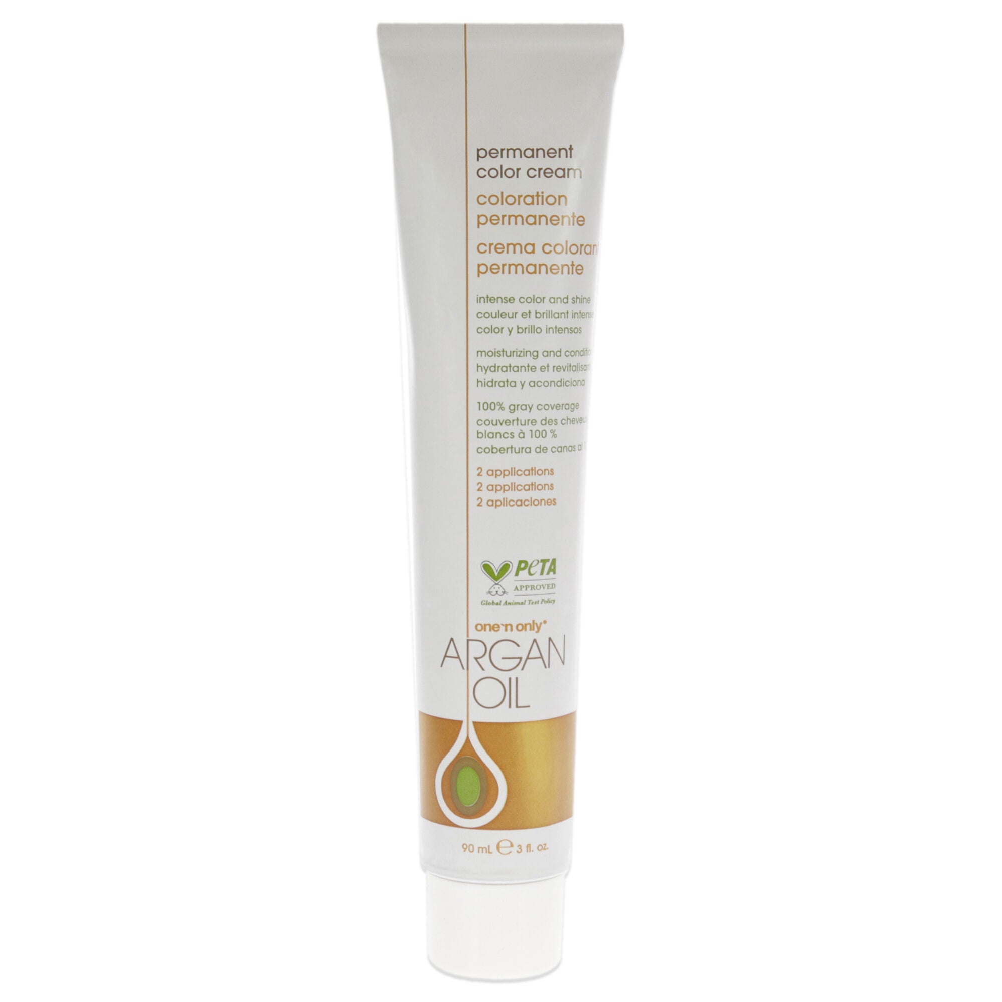 Argan Oil Permanent Color Cream - 4C Medium Copper Brown by One n Only for Unisex - 3 oz Hair Color, See Description, alternate image number 3