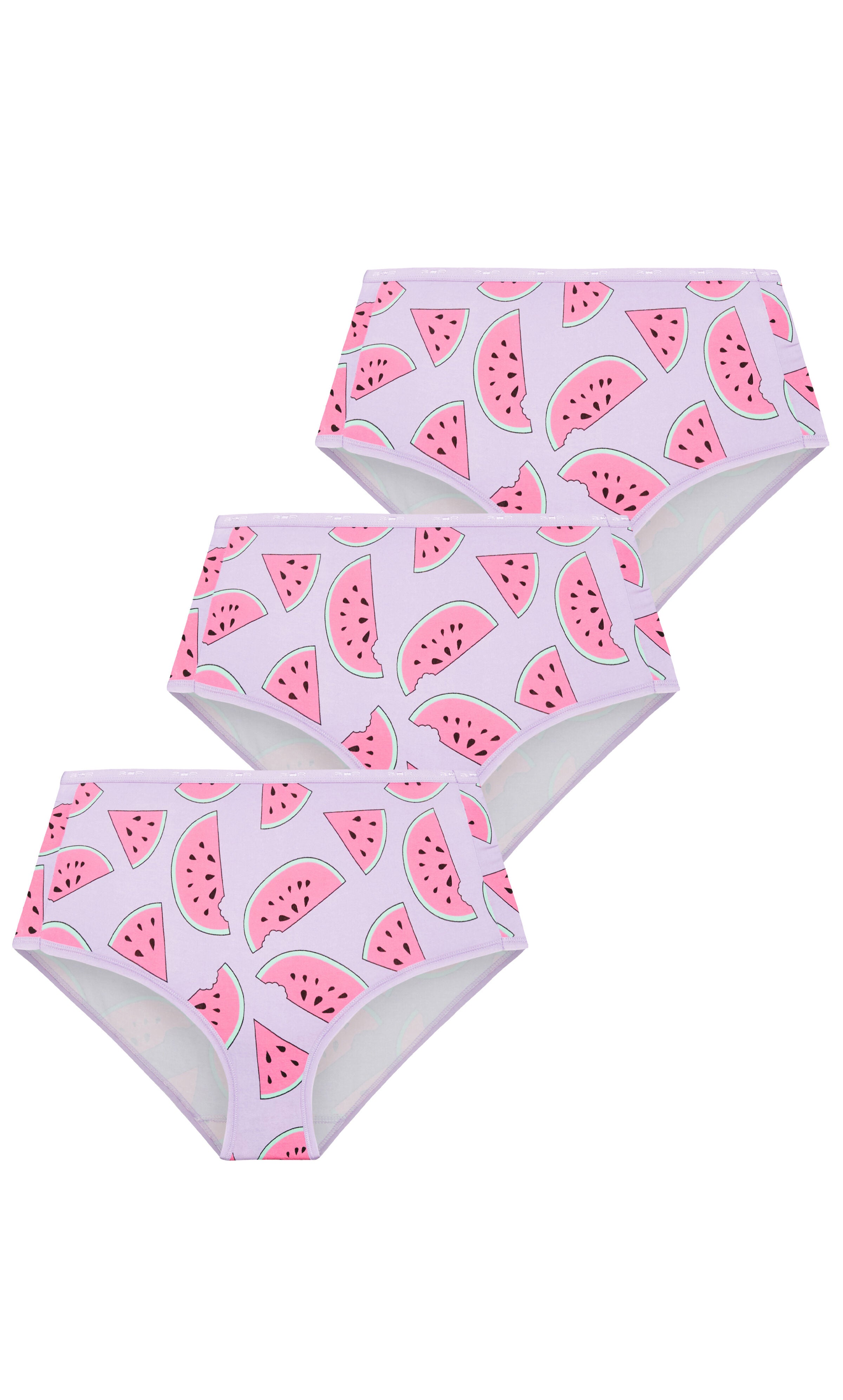 Fashion Cotton Full Brief 3 Pack- lilac melon, , alternate image number 2