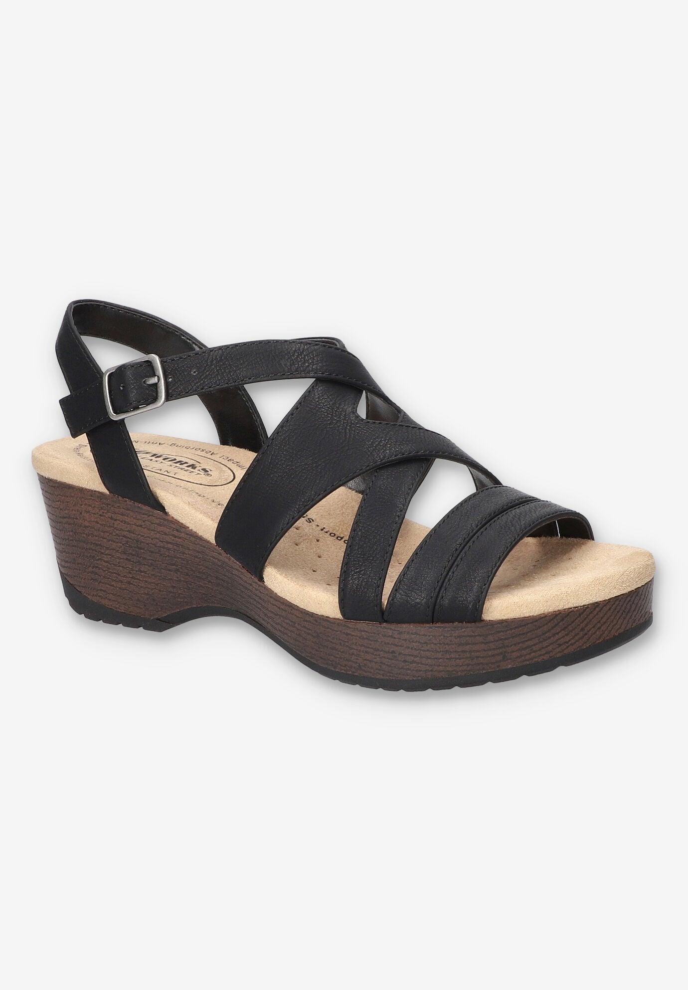 Rosella Slip-Resistant Sandal, BLACK, hi-res image number 0
