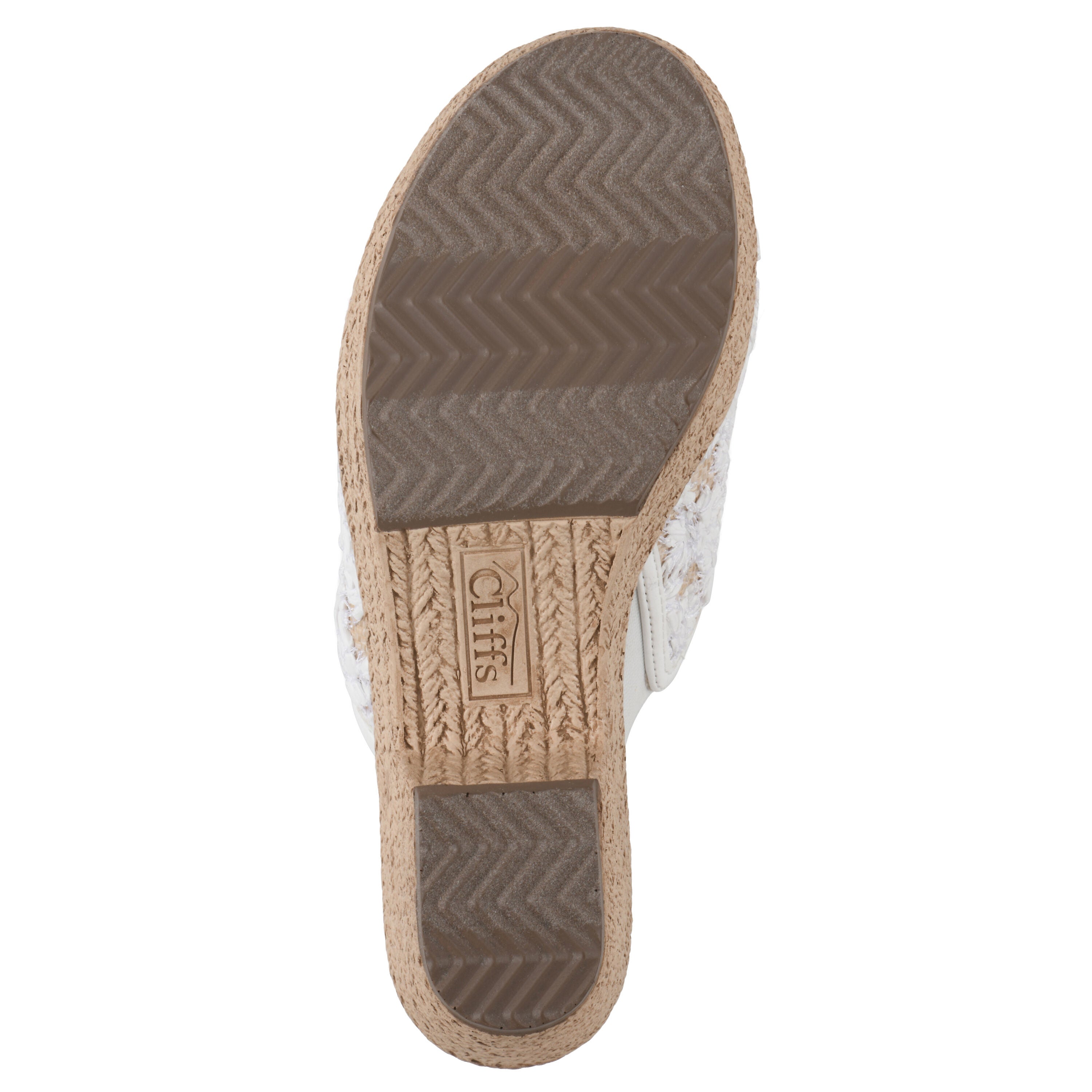 Bizzie Wedge Sandal, WHITE FABRIC, alternate image number 5