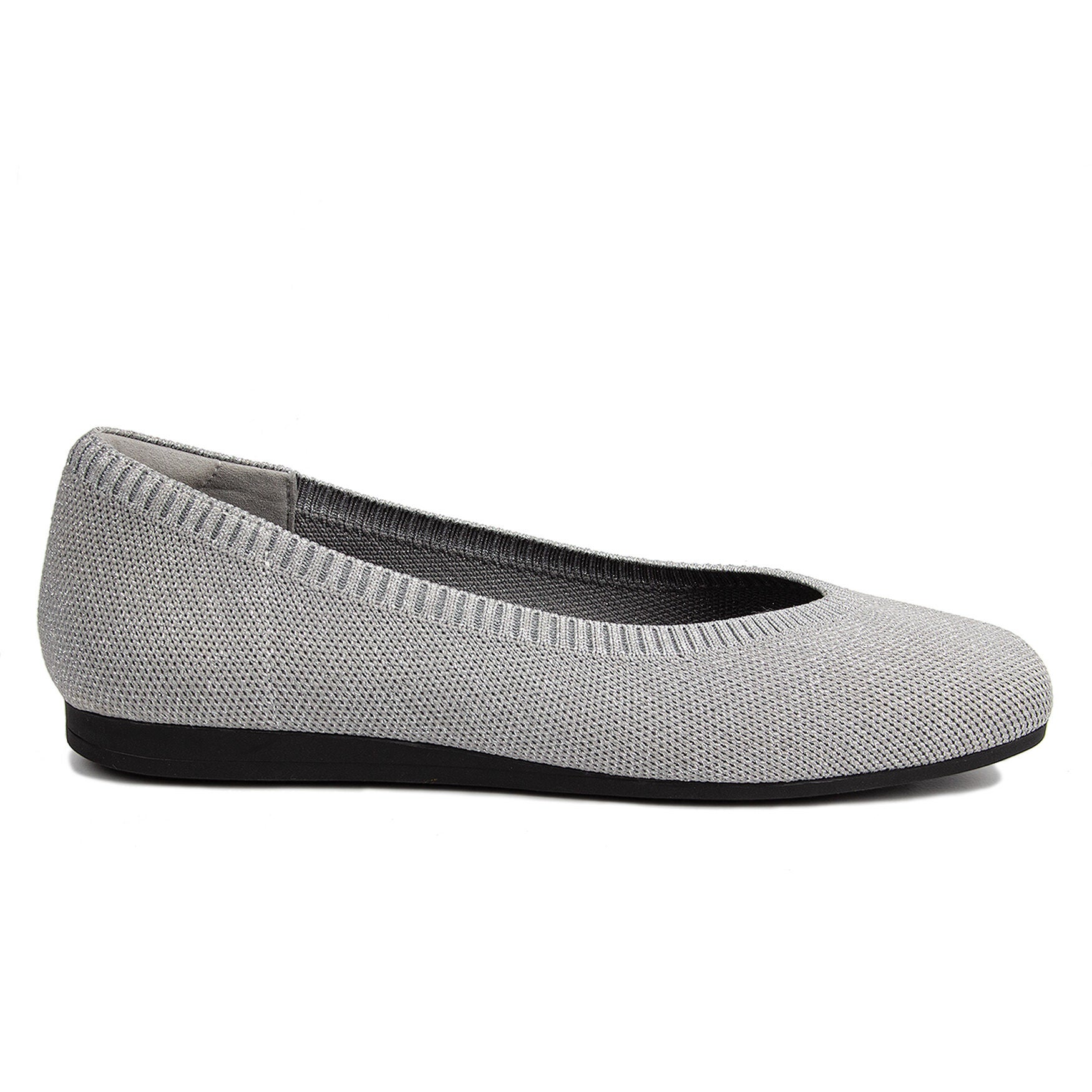 Niki Stretch Knit Flat, SILVER SPARKLE KNIT, alternate image number 2