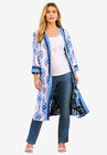 Reversible Printed Georgette Duster, , alternate image number null