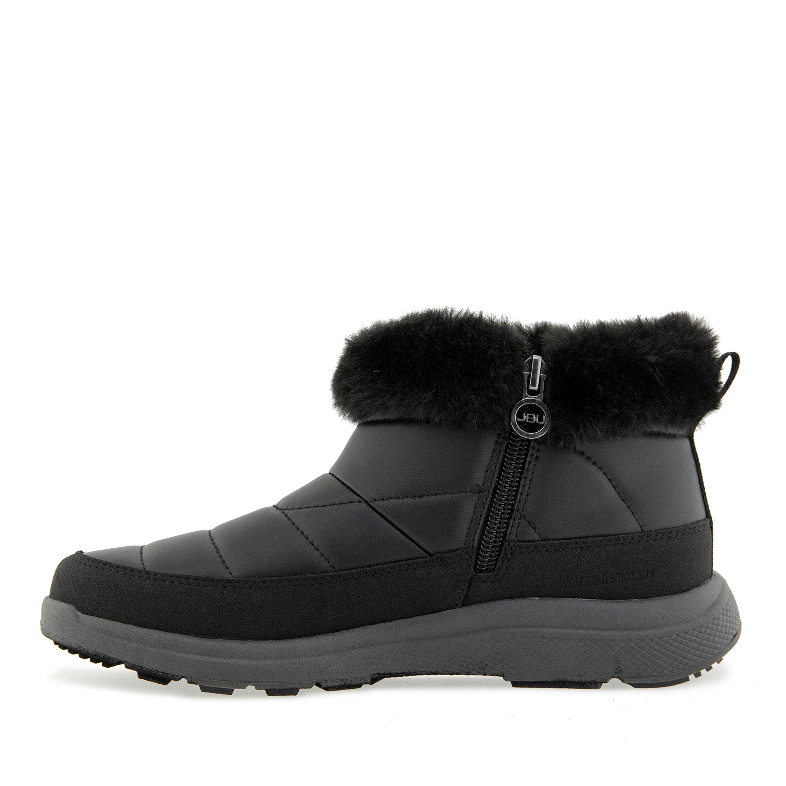 Teagan Water Resistant Casual Boot, BLACK, alternate image number 3