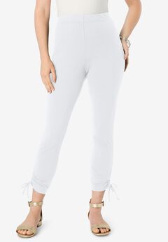 Lace-Up Capri Leggings