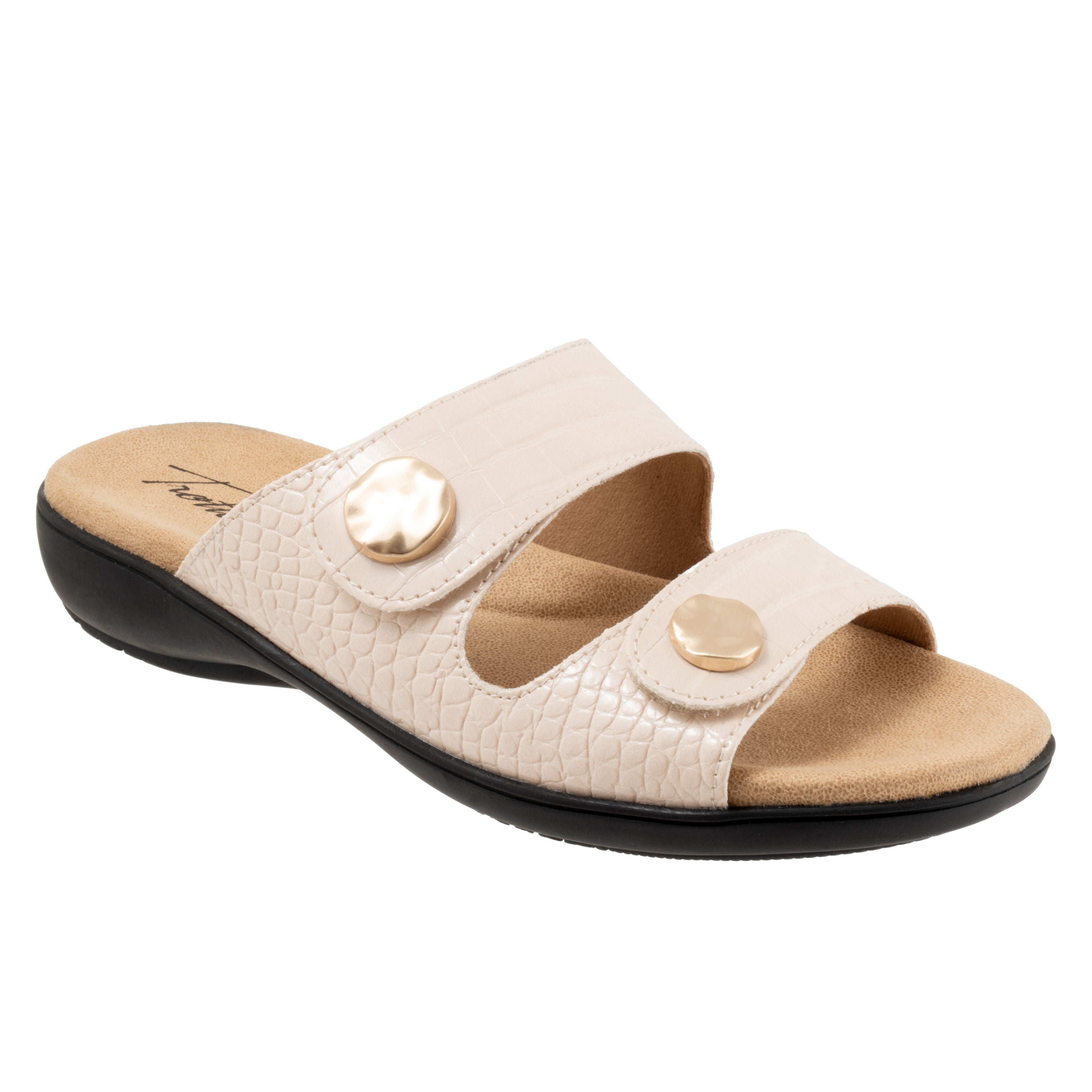 Ruthie Croco Sandal, IVORY, hi-res image number 0