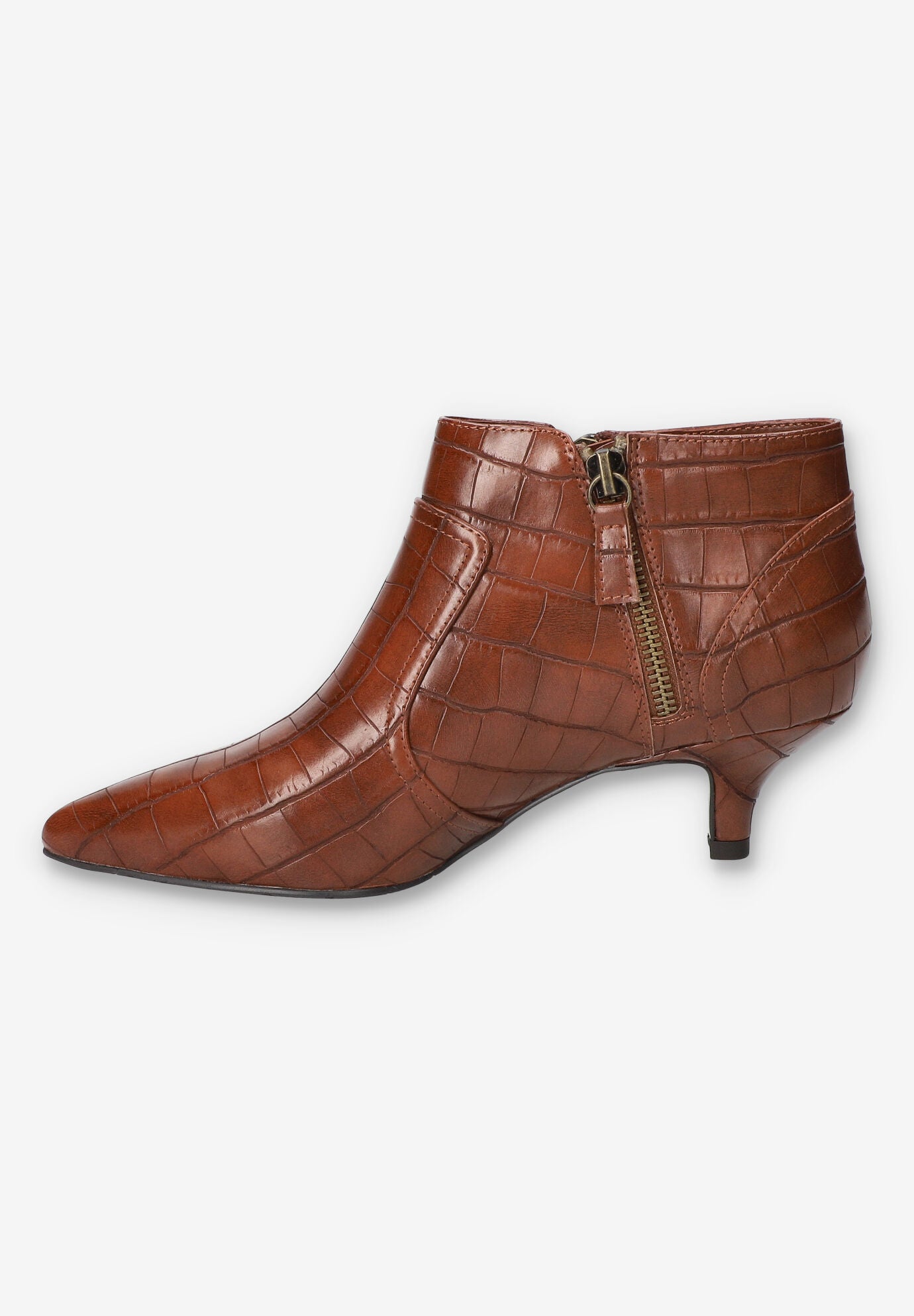 Annalee Dress Ankle Boot, TAN CROCO, alternate image number 4