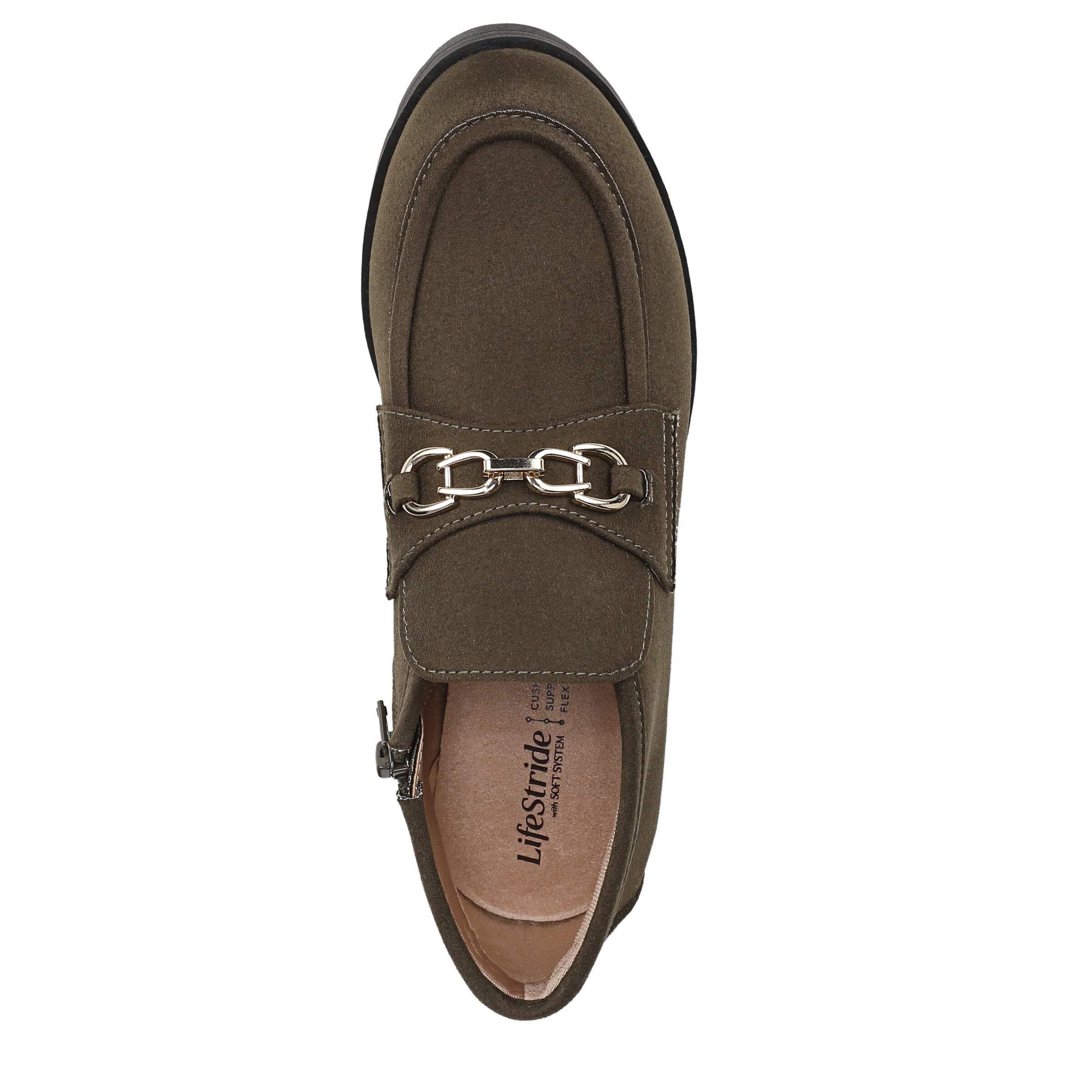 Leila Loafer Bootie, ARMY GREEN, alternate image number 6