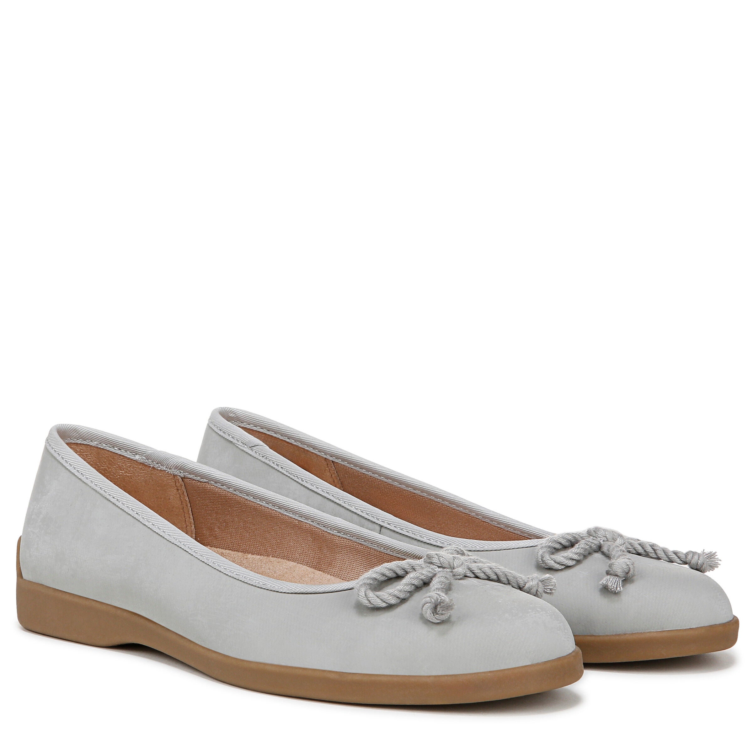 Maura Bow Trim Flat, GREY, alternate image number 2
