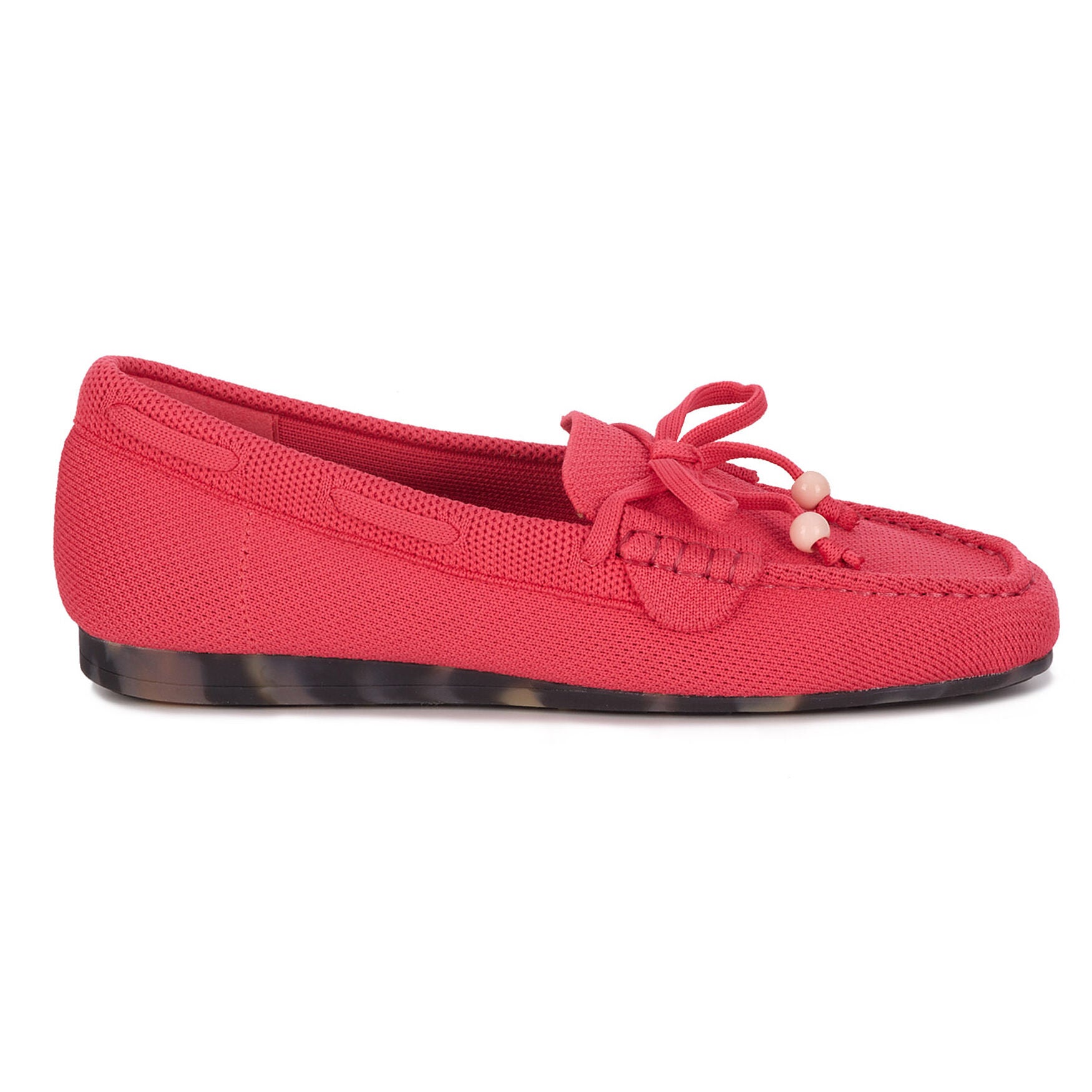 Neve Flat Knit Moccasin, PINK KNIT, alternate image number 2