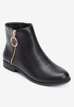 Leather Ankle Booties For Women