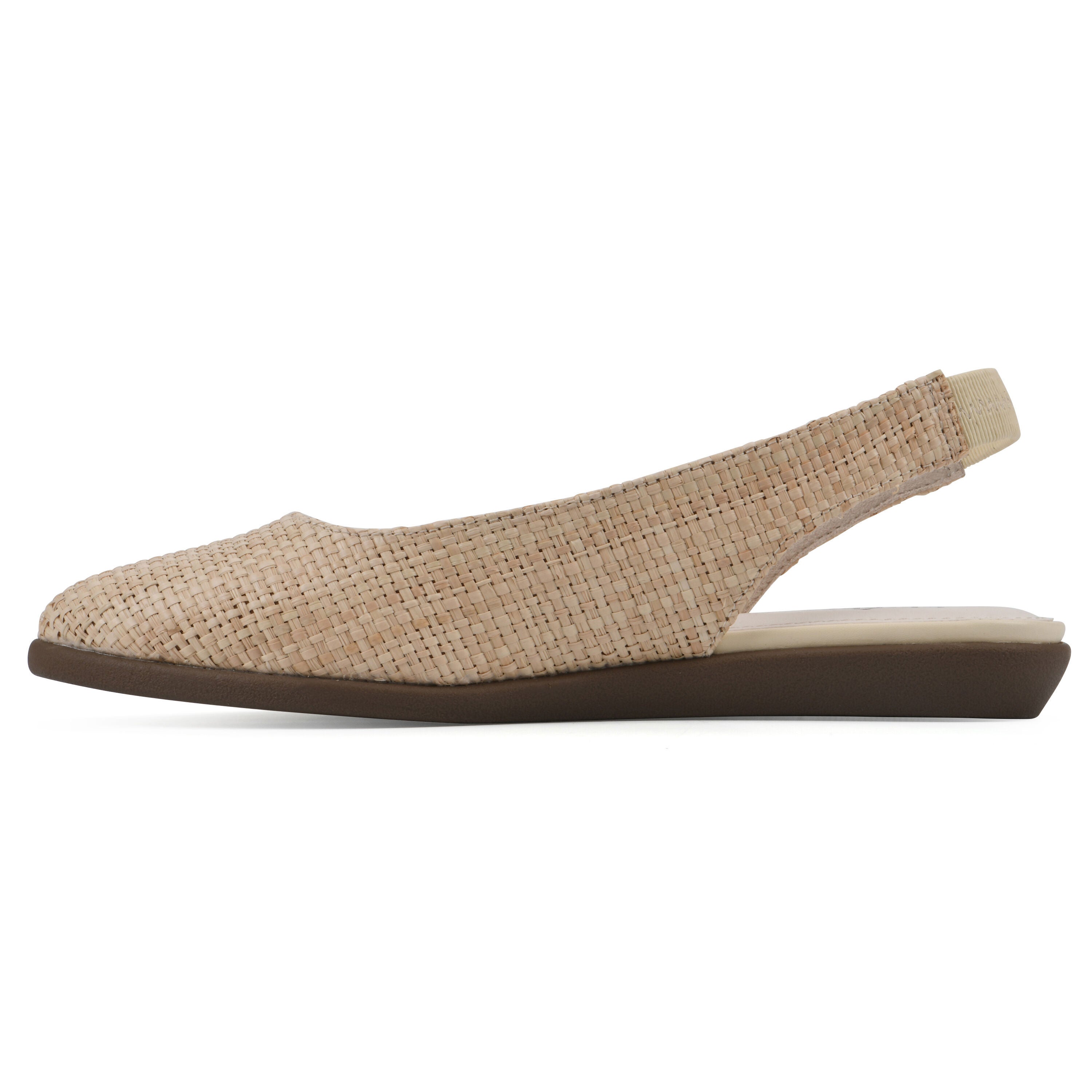 Memory Slingback Flat, BEIGE RAFFIA, alternate image number 3