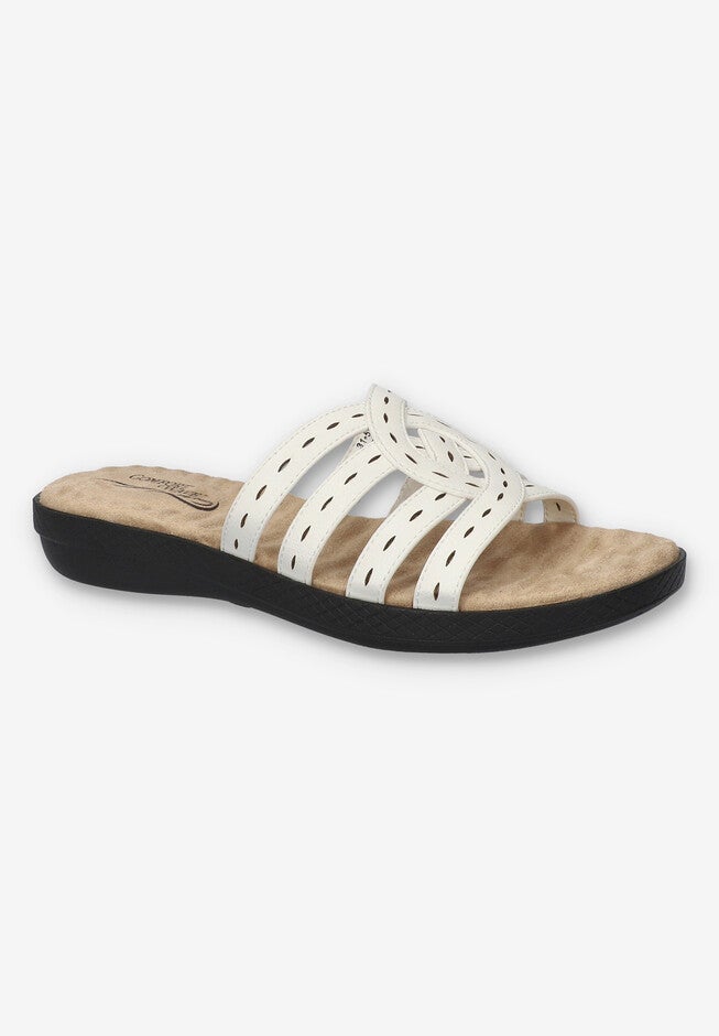 Cammie Slide Sandal, WHITE, hi-res image number null
