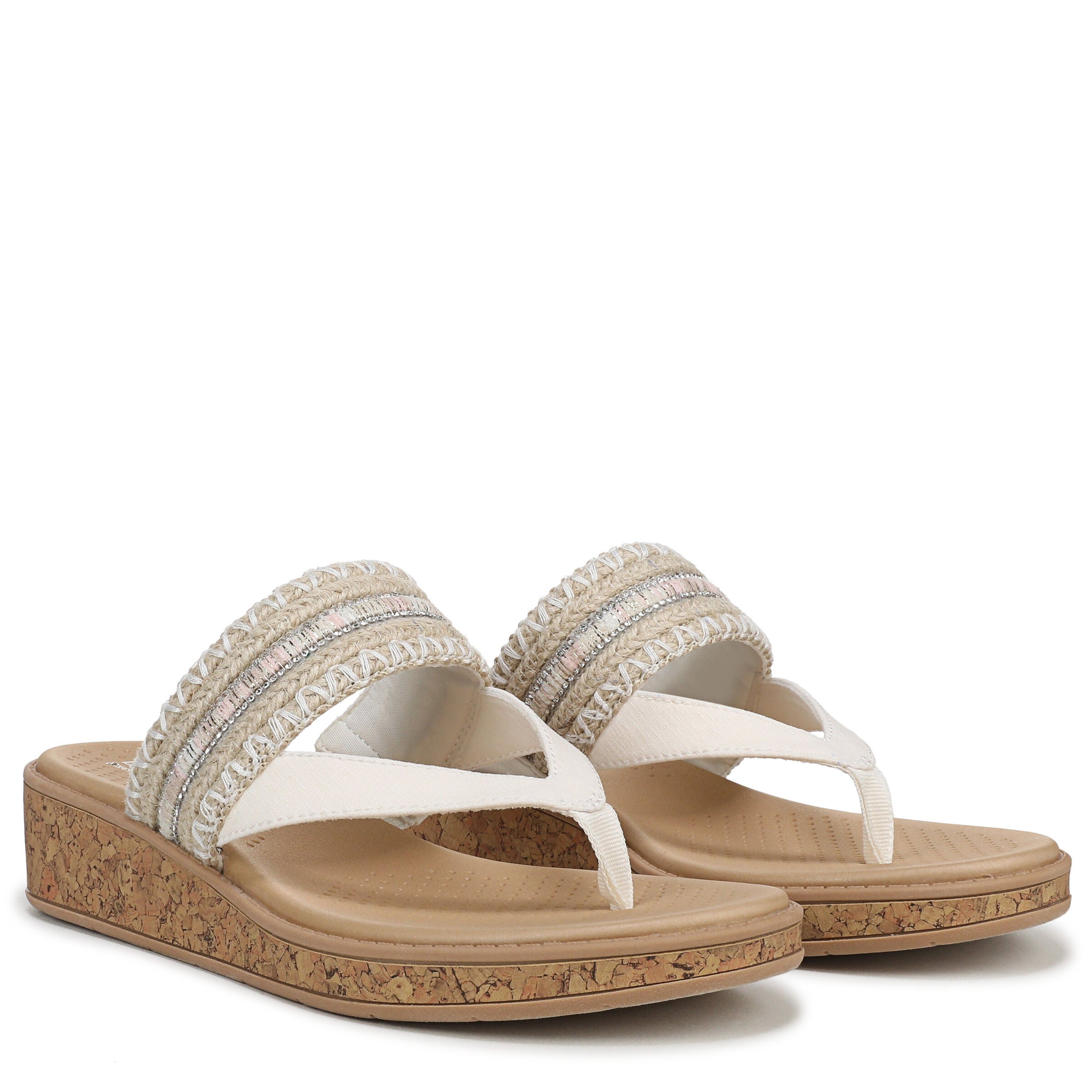 Birdie Wedge Sandal, NATURAL WHITE, alternate image number 2