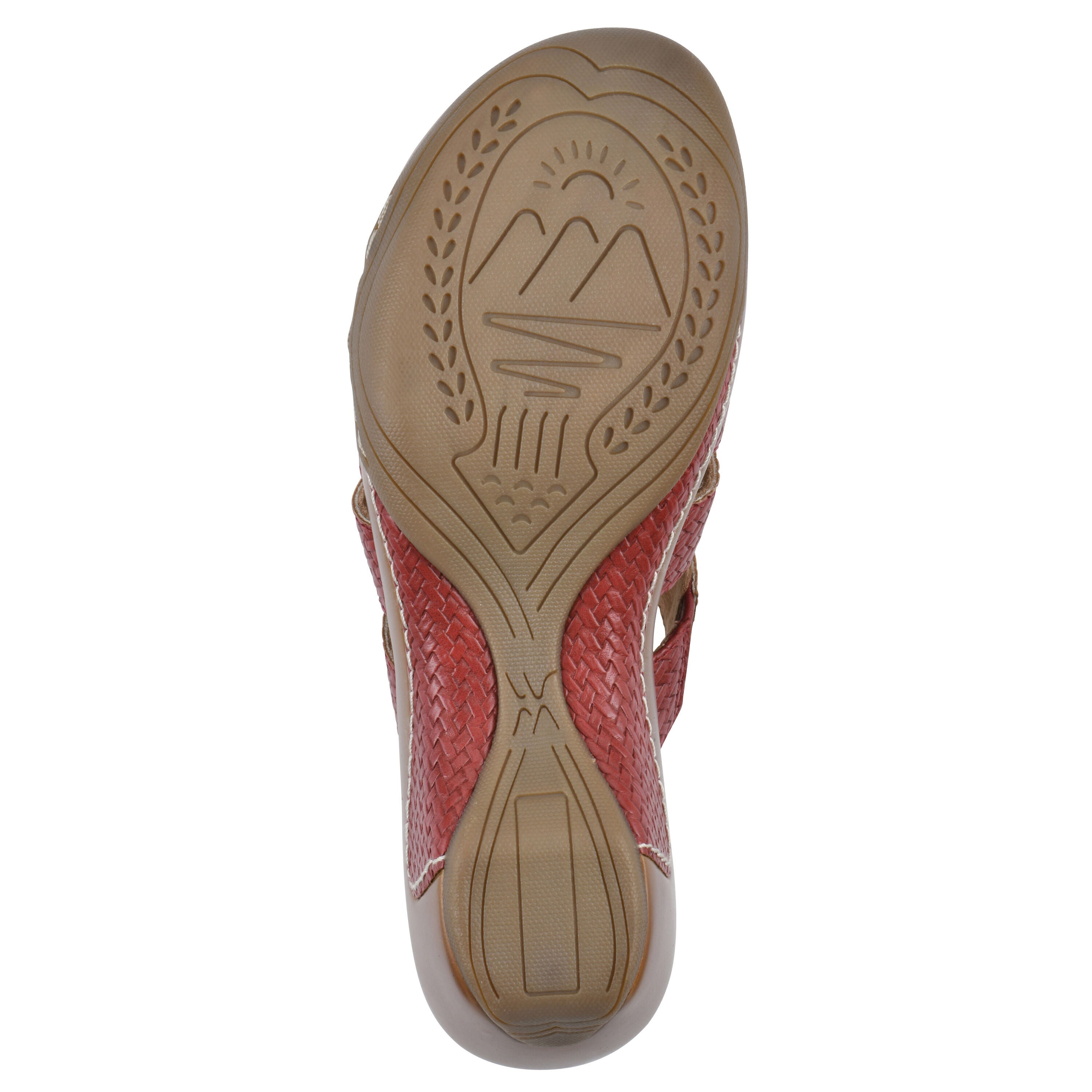 Valora Slip-On Clog Sandal, RED WOVEN, alternate image number 5