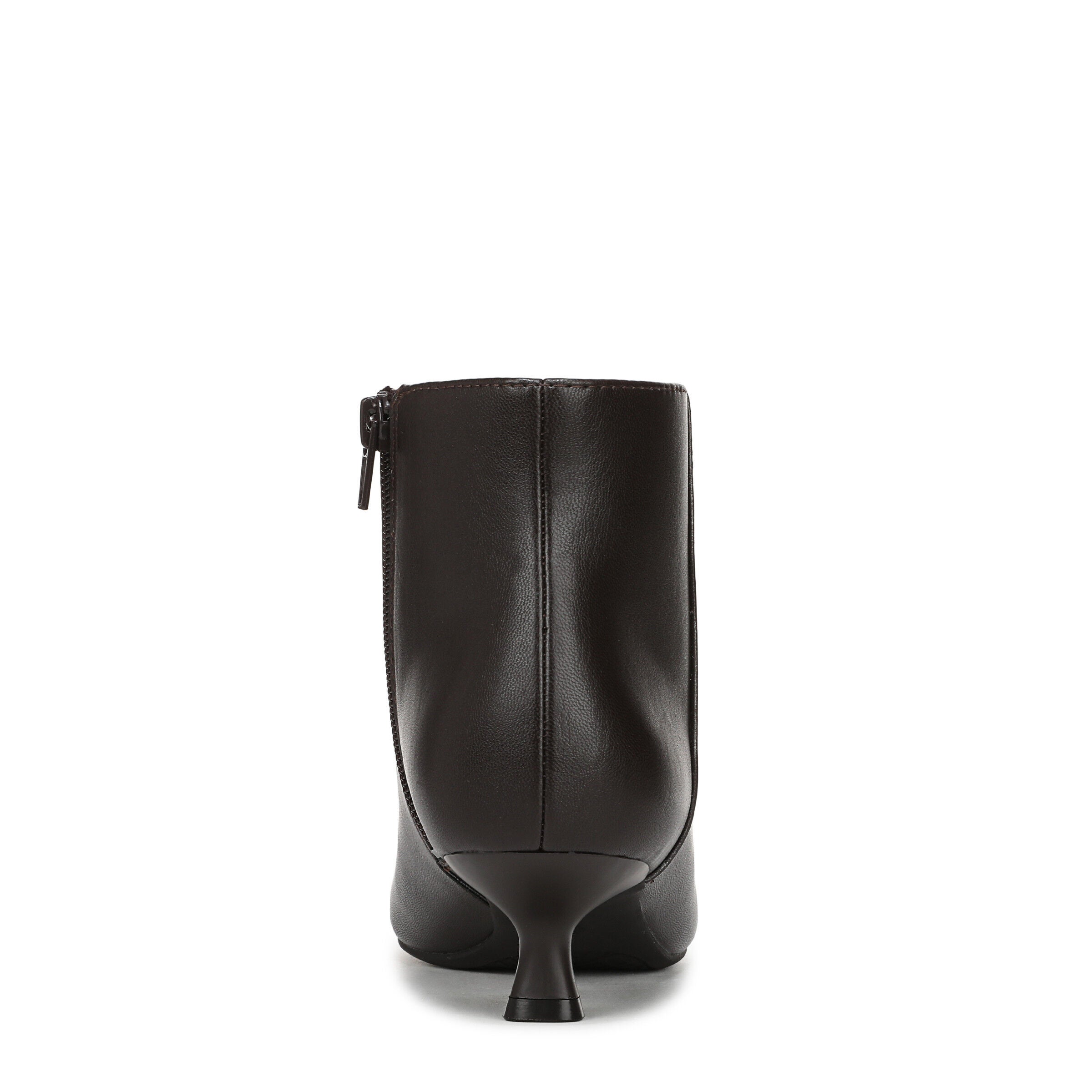 Maya Low Heel Ankle Bootie, DARK CHOCO LEATHER, on-hover image number 1