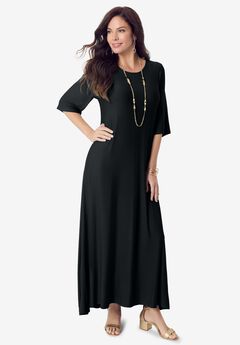 High Low Jersey Maxi Dress