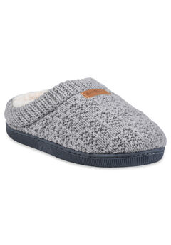 Textured Knit Rib Cuff Clog Slipper Slippers