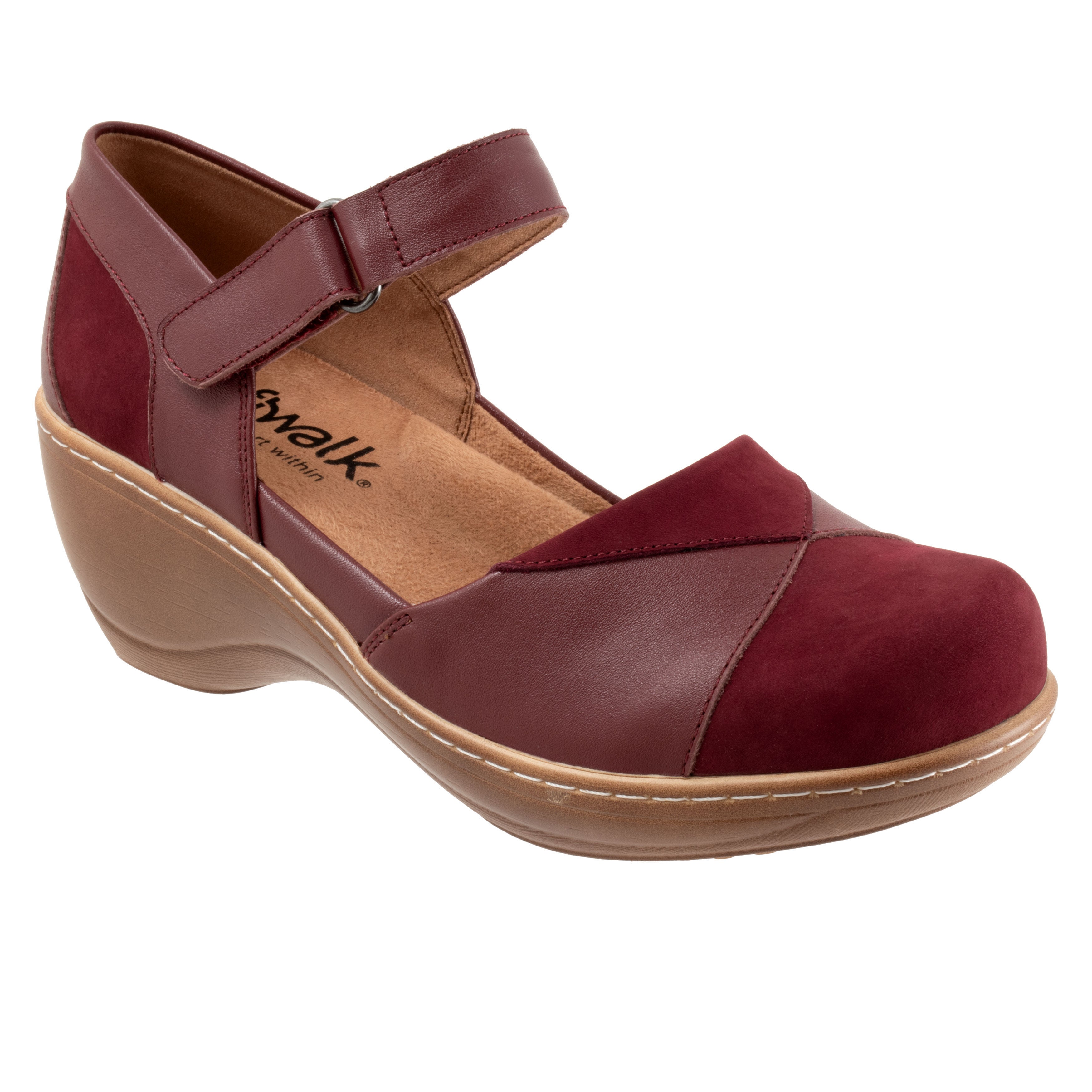 Miri Clog, DARK CHERRY NUBUCK, hi-res image number 0