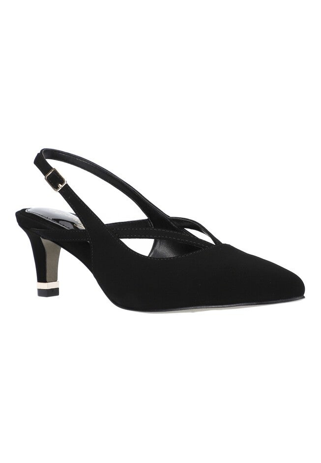 Symphony Slingback , BLACK SUEDE, hi-res image number 0