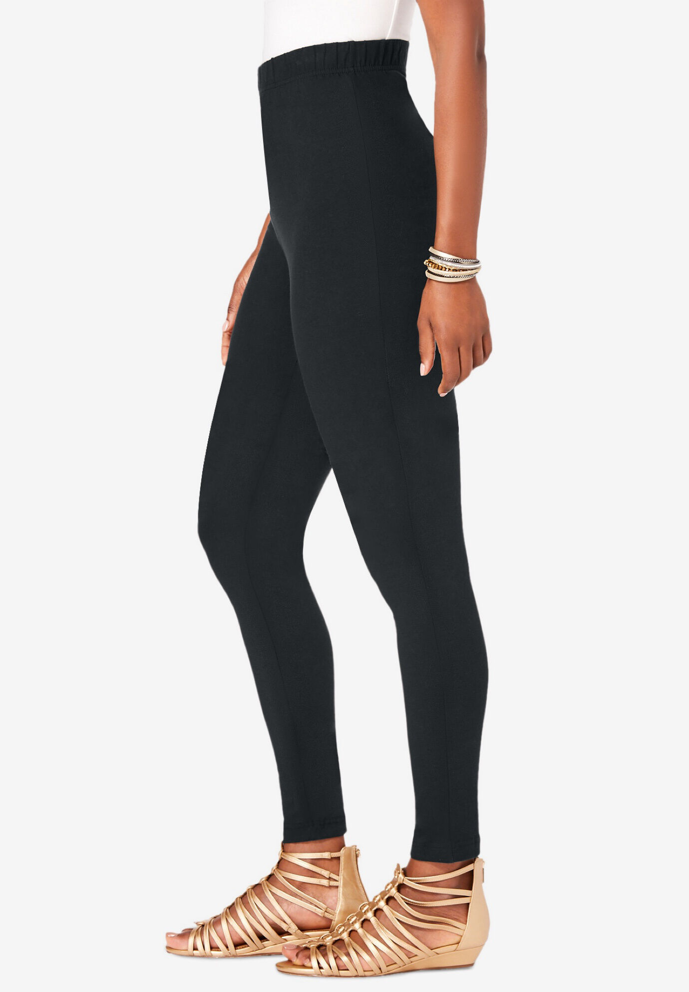 Side Pockets Seam Detail Ankle-Length Leggings in Dusty Blue - Retro, Indie  and Unique Fashion
