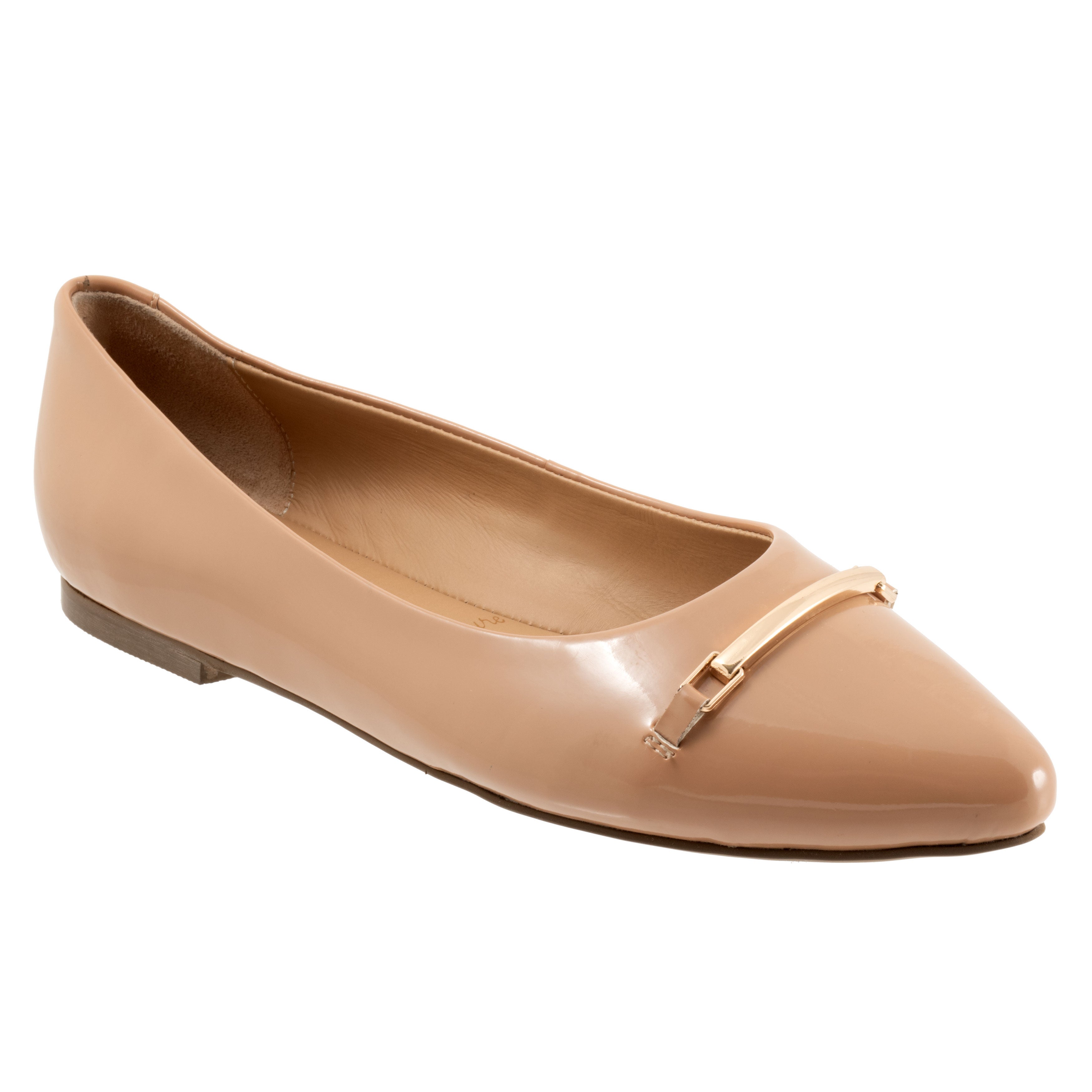 Everly Flat, DARK BEIGE PATENT, hi-res image number 0