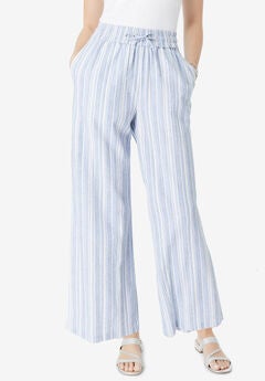 Linen Wide-Leg Pant