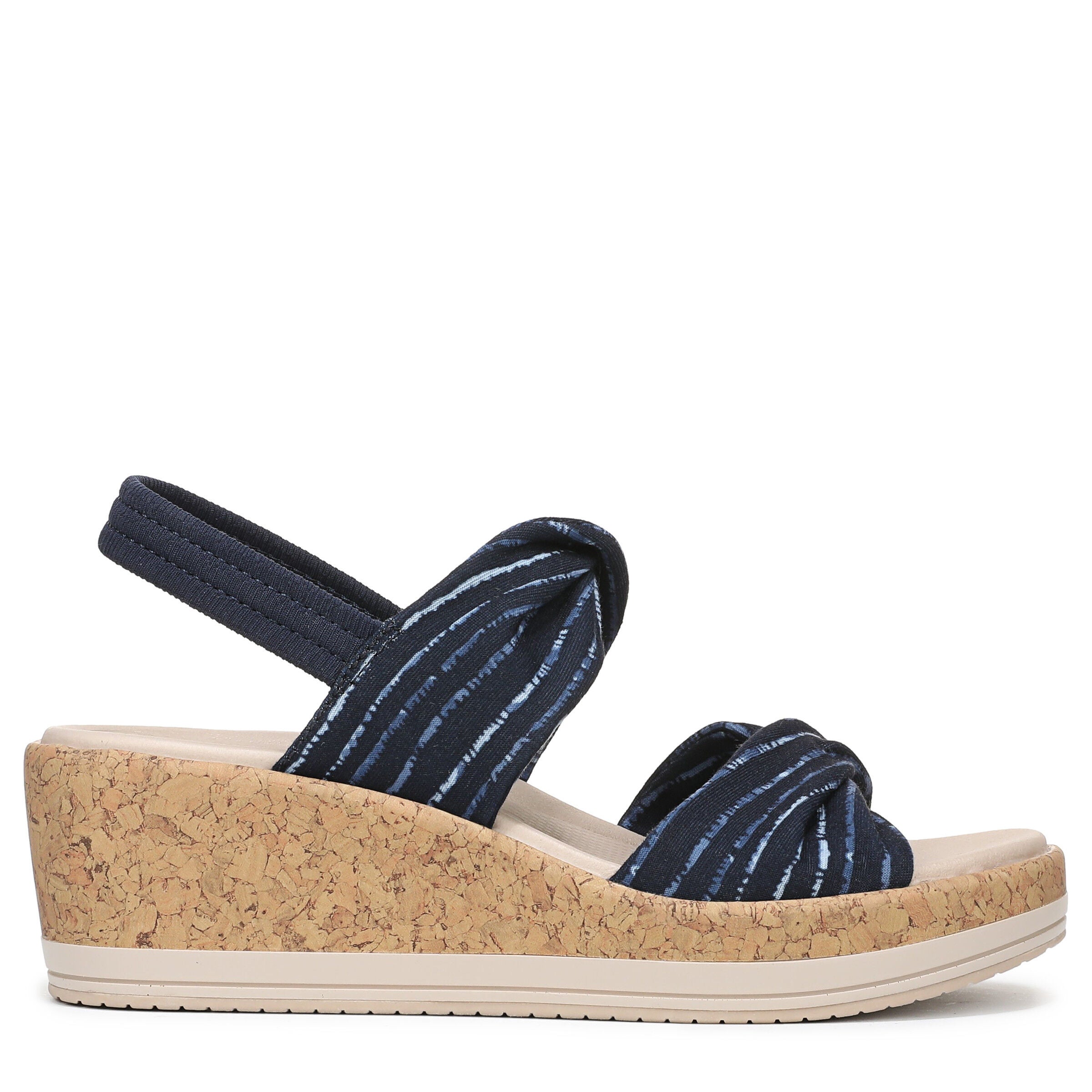 Riley Slingback Wedge Sandal, NAVY BLUE MULTI, alternate image number 3