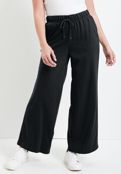 Plus Size Black Lounge Pants