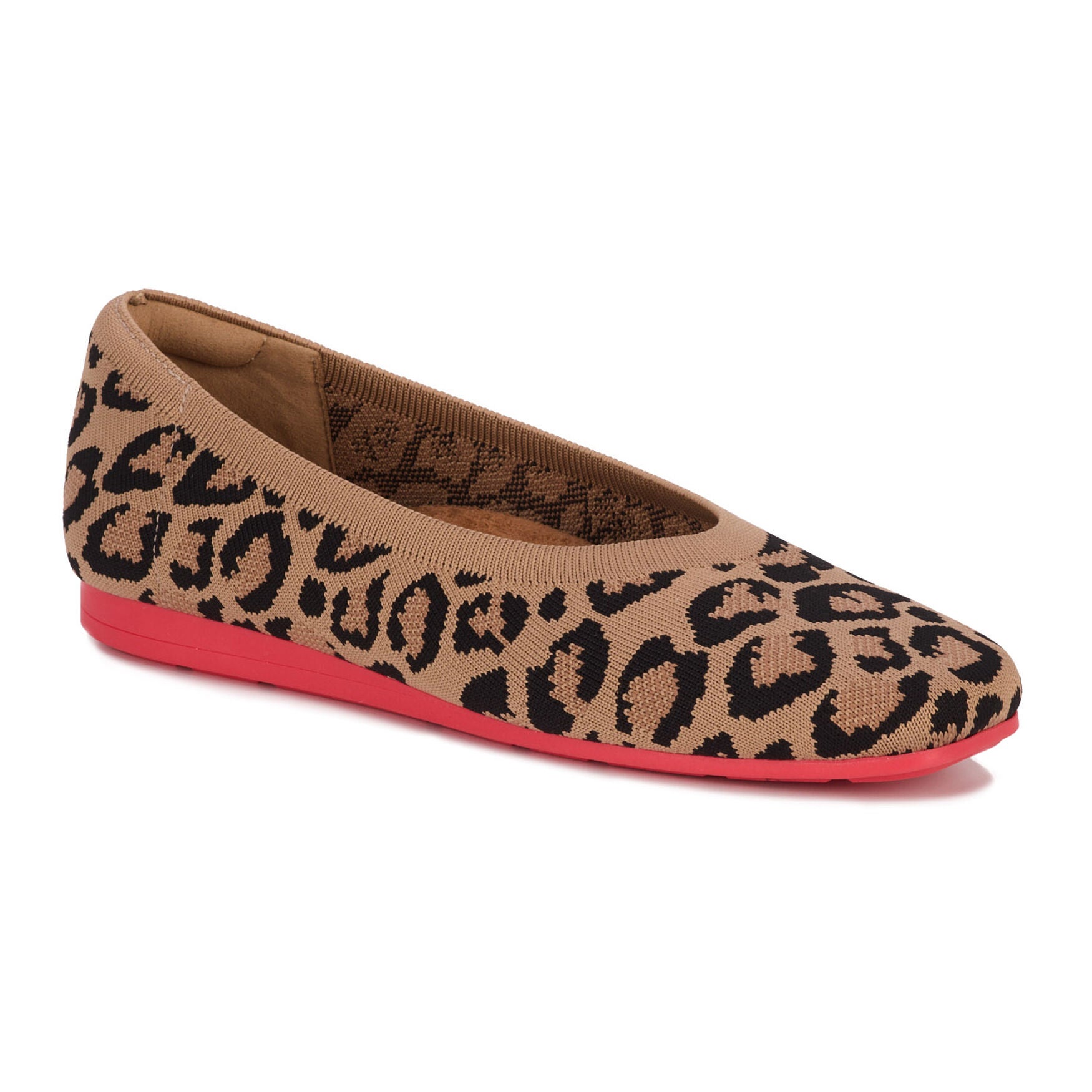 Niki Stretch Knit Flat, LEOPARD PRINT KNIT, alternate image number 7