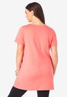 Lattice-Neck Short Sleeve Ultimate Tunic, , on-hover image number null